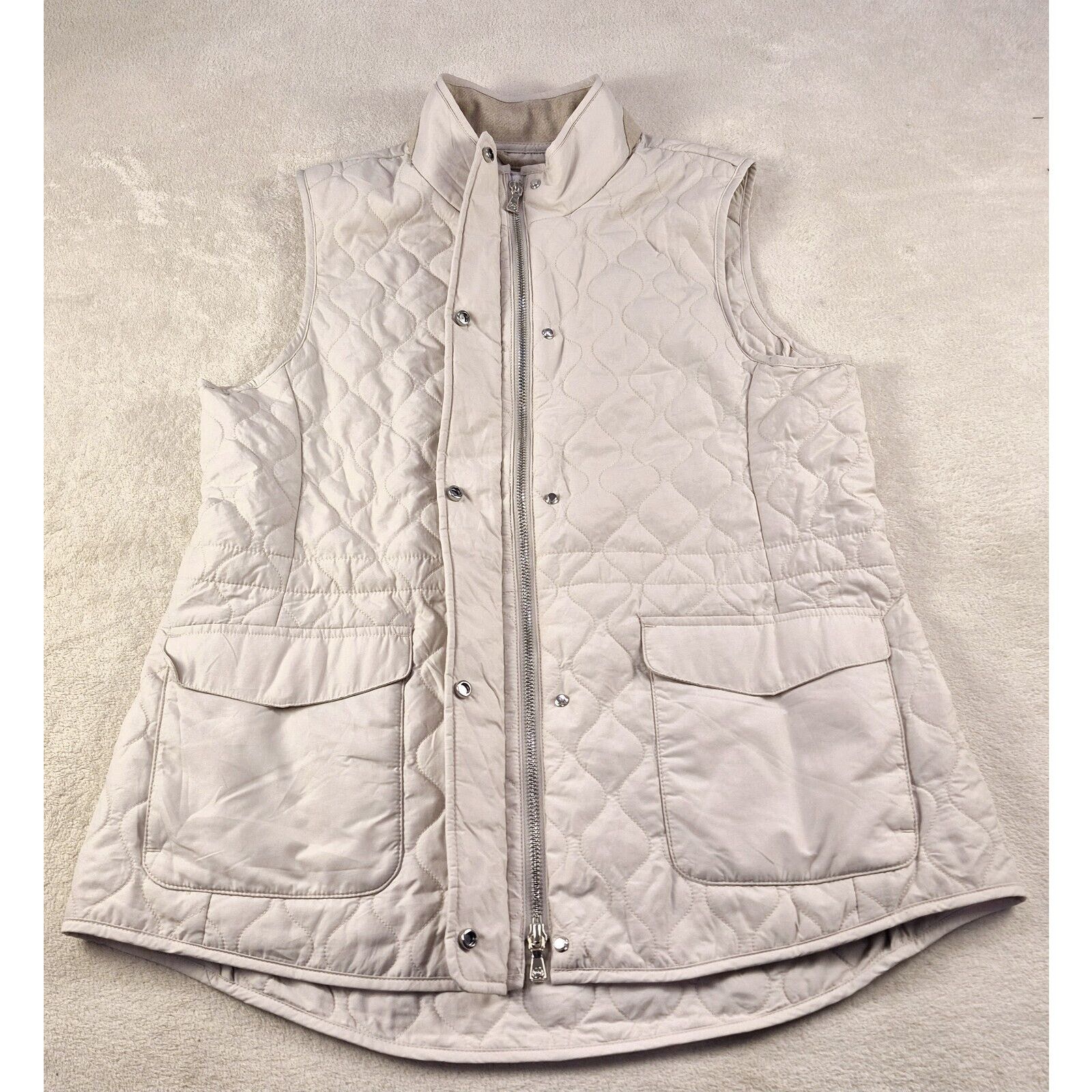 Peter Millar Peter Millar Addison Women's Quilted Vest Size L Beige NWT Size L / US 10 / IT 46 - 8 Thumbnail