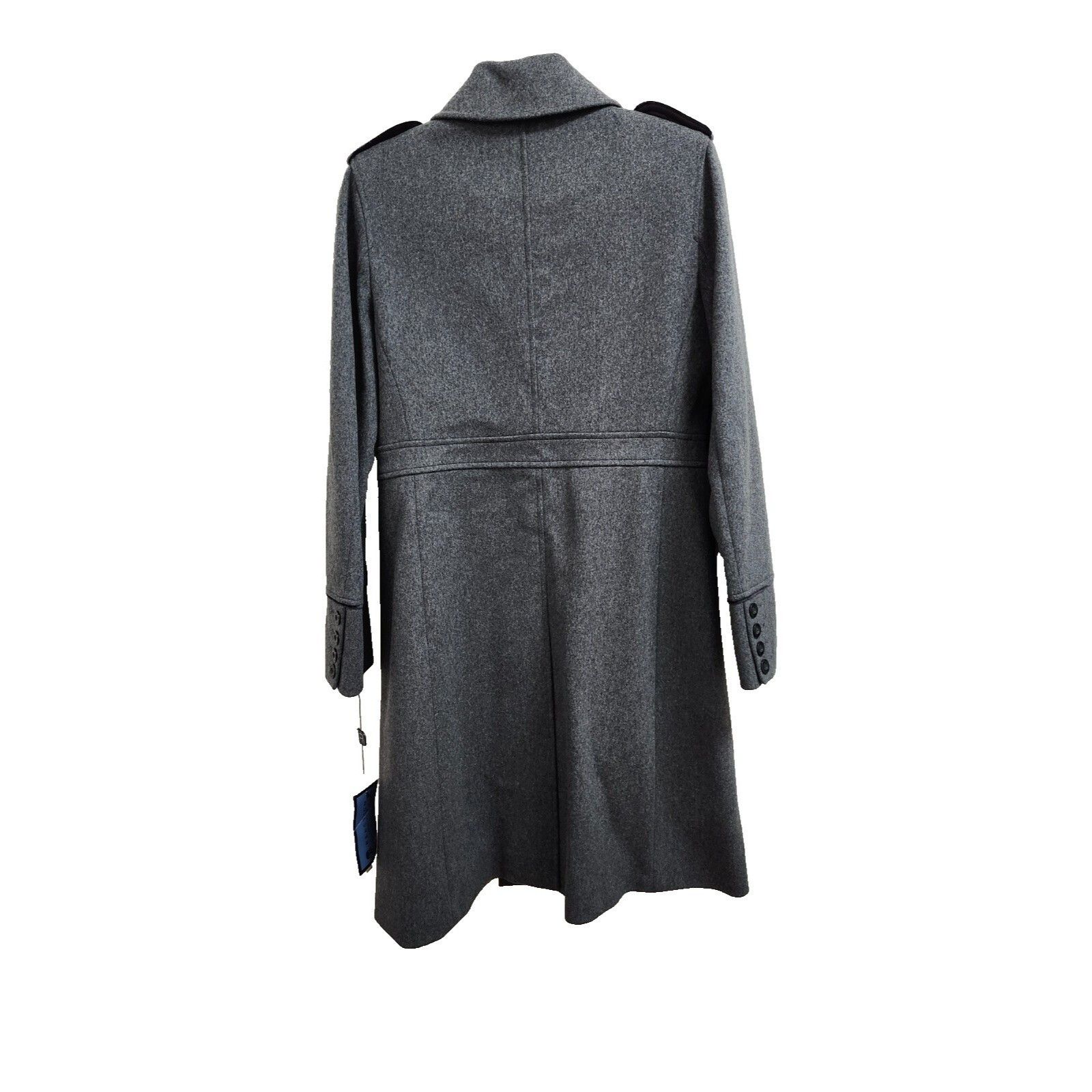 Kenneth Cole Women's Coat Kenneth Cole Wool Gray Coat Size M / US 6-8 / IT 42-44 - 4 Thumbnail