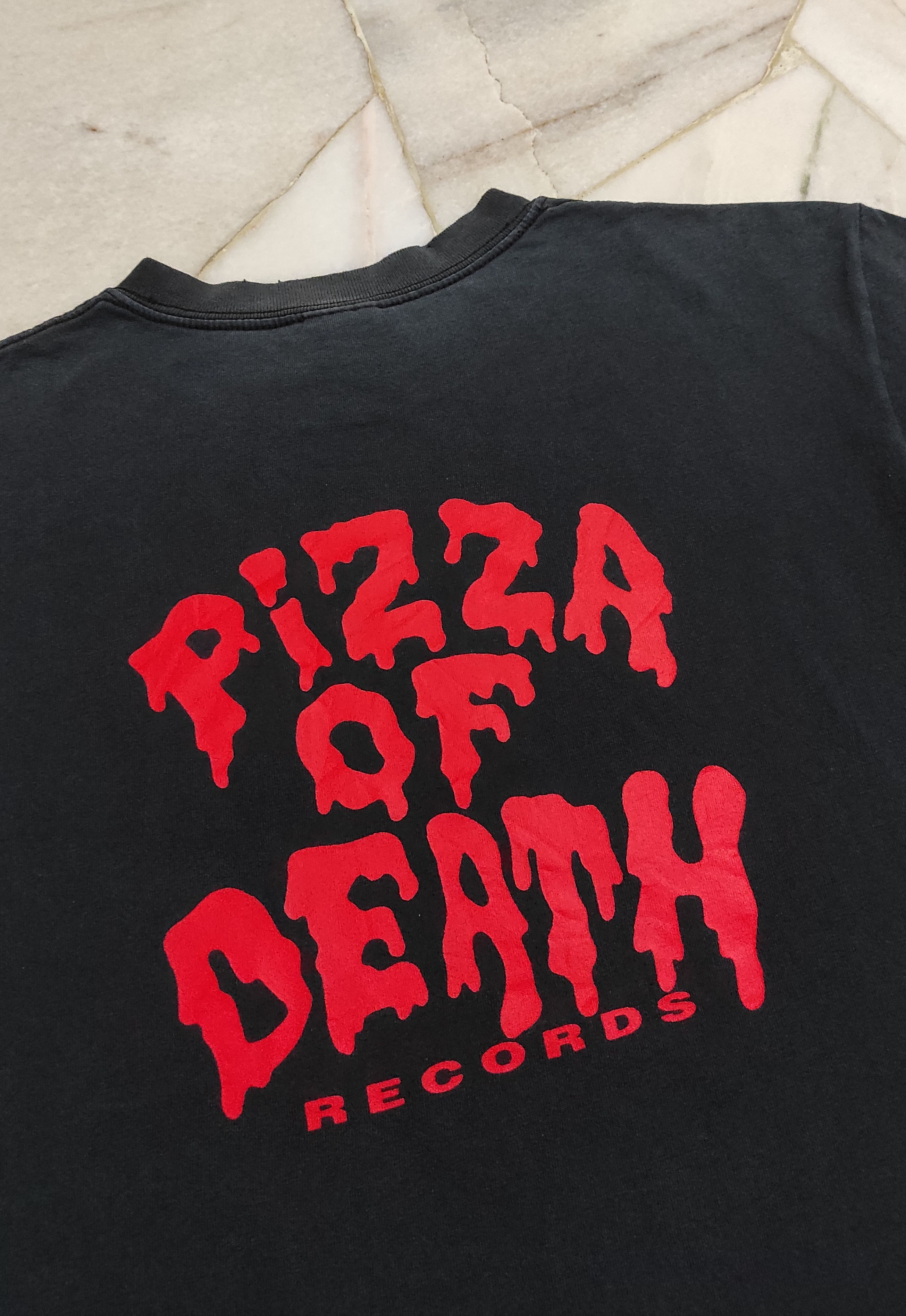 Band Tees Vintage 2003 PIZZA OF DEATH FUCK KEN Promo TEE Size US M / EU 48-50 / 2 - 7 Thumbnail