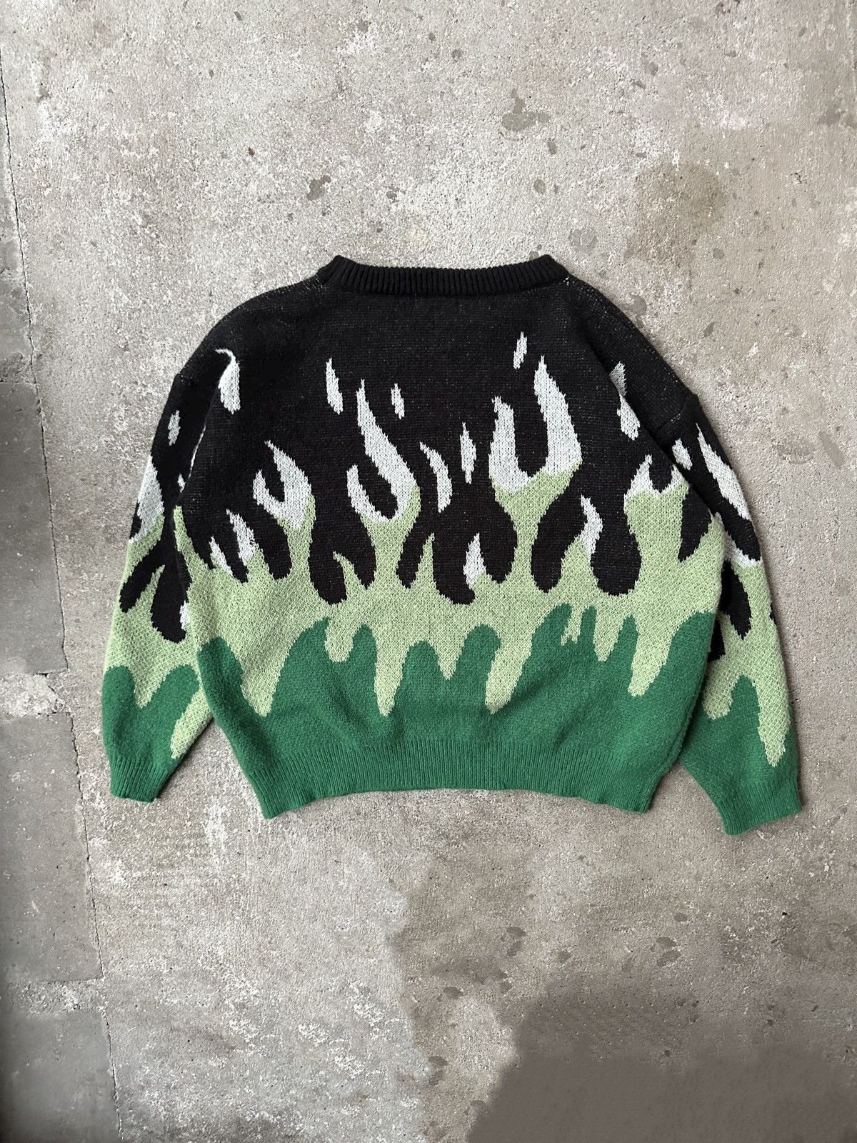 Japanese Brand Y2k Flame Knit Sweater Size US S / EU 44-46 / 1 - 5 Thumbnail