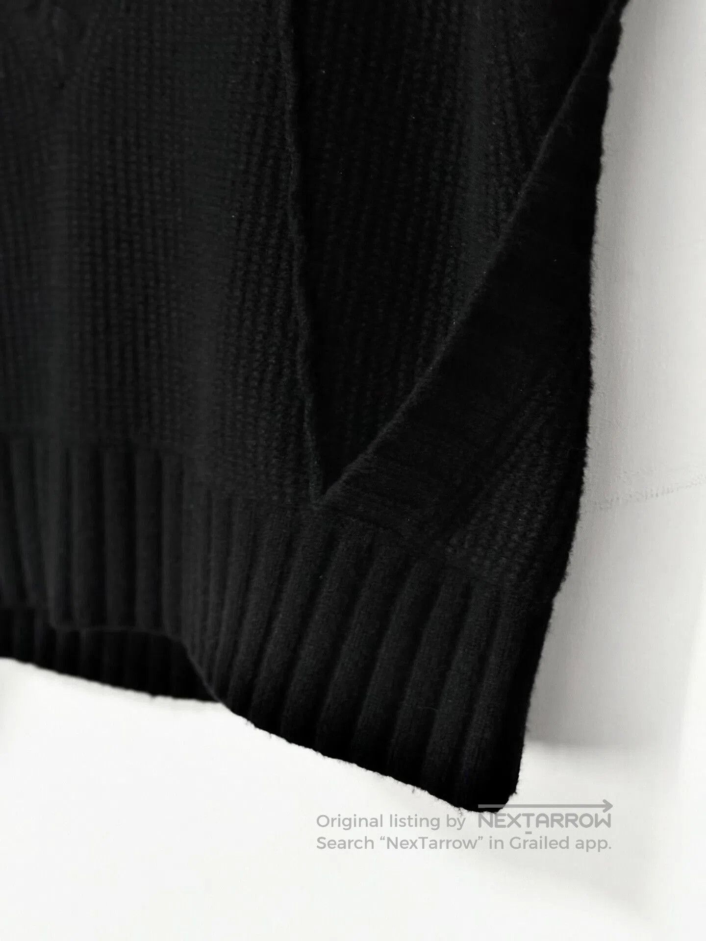 DUST Dark Avant-Garde Deconstructed Knit Vest. Size US L / EU 52-54 / 3 - 5 Thumbnail