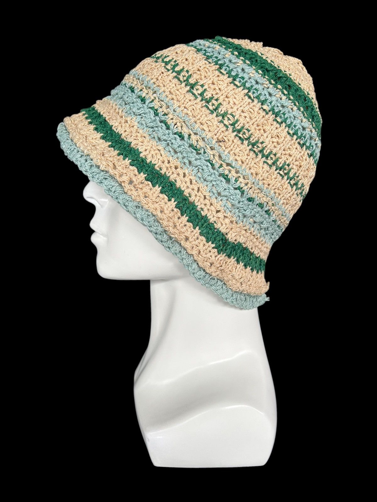 Japanese Brand × Kapital × Vintage Crochet Knitted Handmade Hats Rare ☠️☠️ Size ONE SIZE - 1 Thumbnail