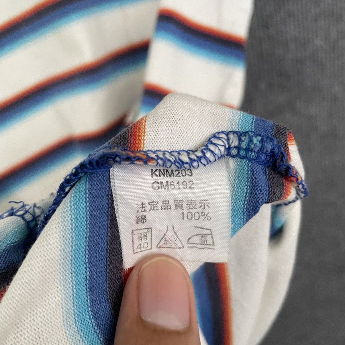 Hang Ten × Vintage Vintage 2000s Hang Ten Stripes T Shirt Size US M / EU 48-50 / 2 - 5 Thumbnail
