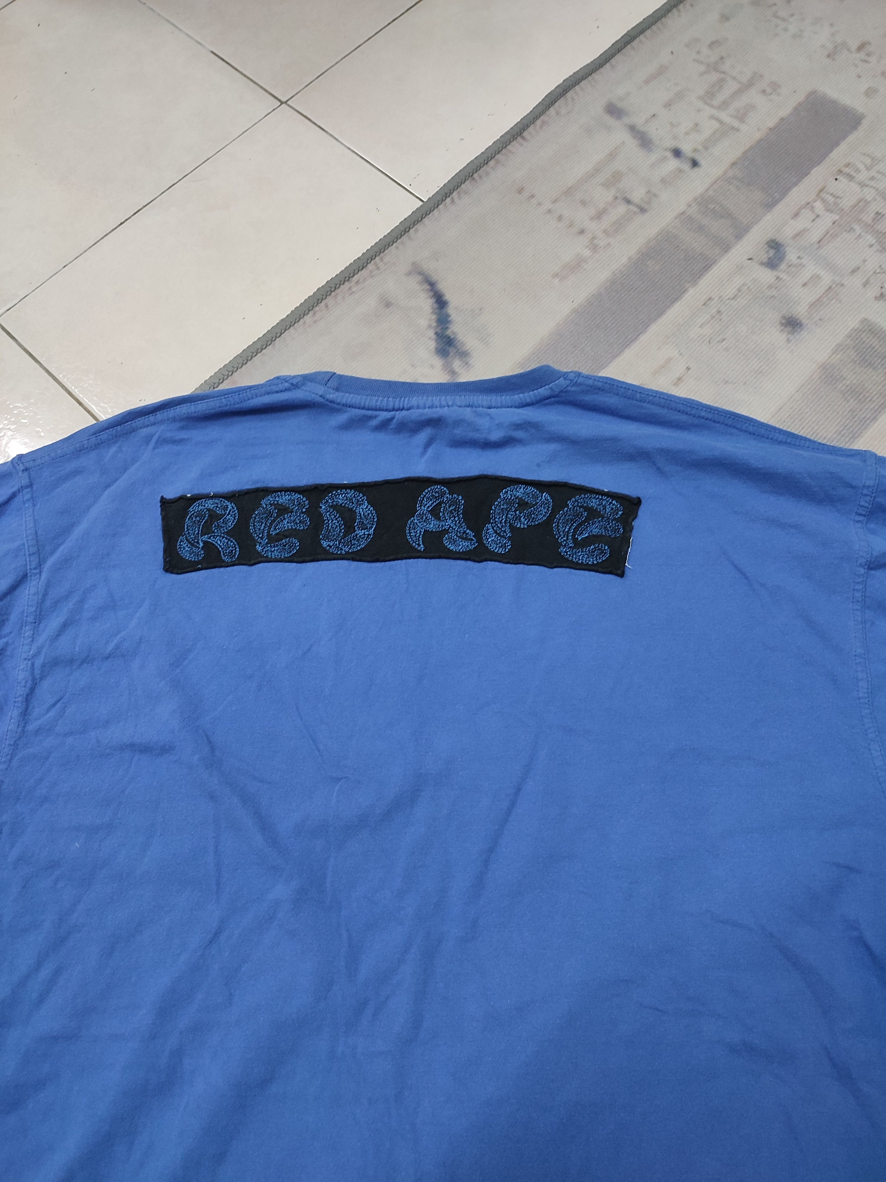 Japanese Brand 💥Baggy💥 Red Ape Blue Vintage Tees Size US XXL / EU 58 / 5 - 2 Thumbnail