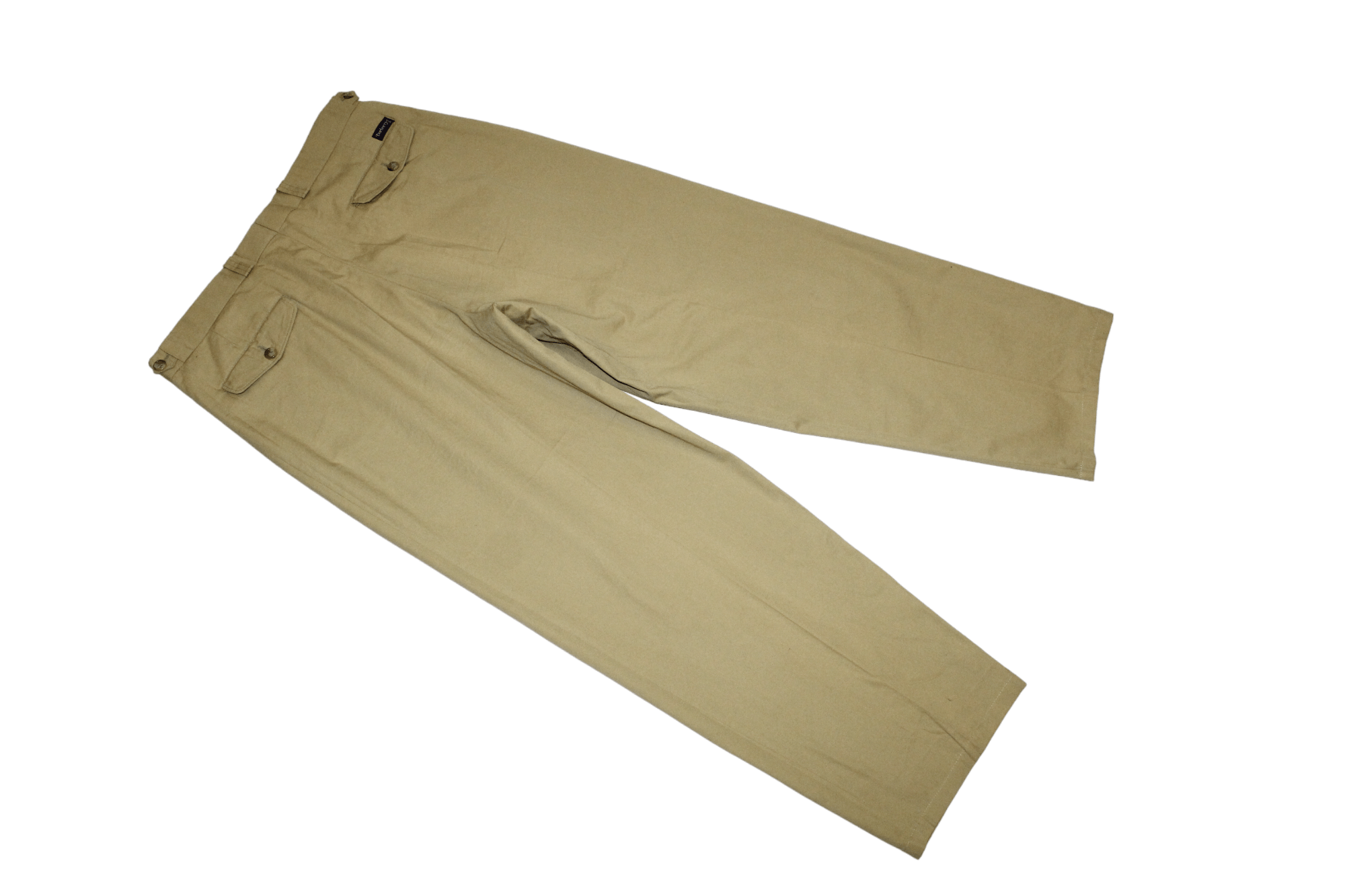 Burberry 🔥RARE 80s Burberrys 5 Pockets Pleated Camel-Cotton Trousers Size US 36 / EU 52 - 6 Thumbnail