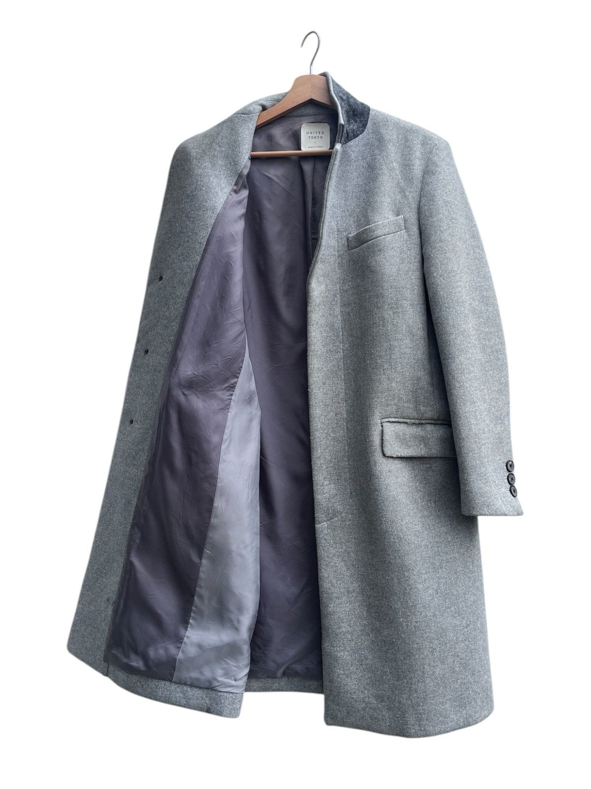 Japanese Brand United Tokyo Wool Chester Coat Size US S / EU 44-46 / 1 - 3 Thumbnail