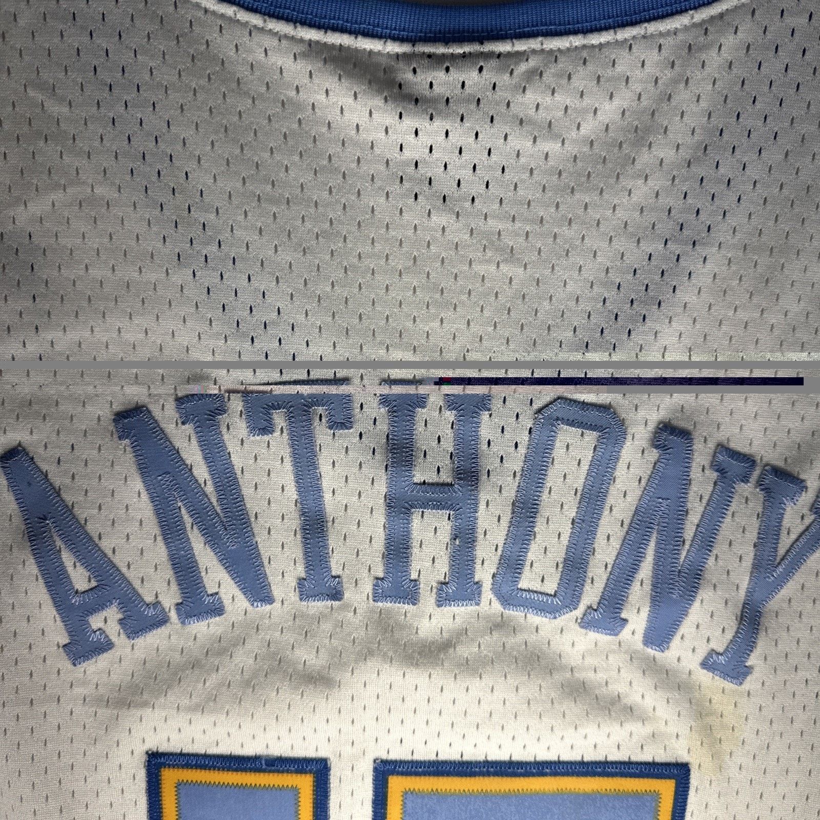 Nike Vintage Denver Nuggets Carmelo Anthony Mens 2XL +2 White Size ONE SIZE - 12 Thumbnail