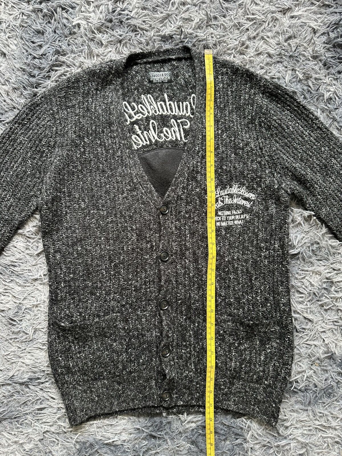 If Six Was Nine 00's Stooges & Co wool knitted cardigan Size US M / EU 48-50 / 2 - 13 Thumbnail