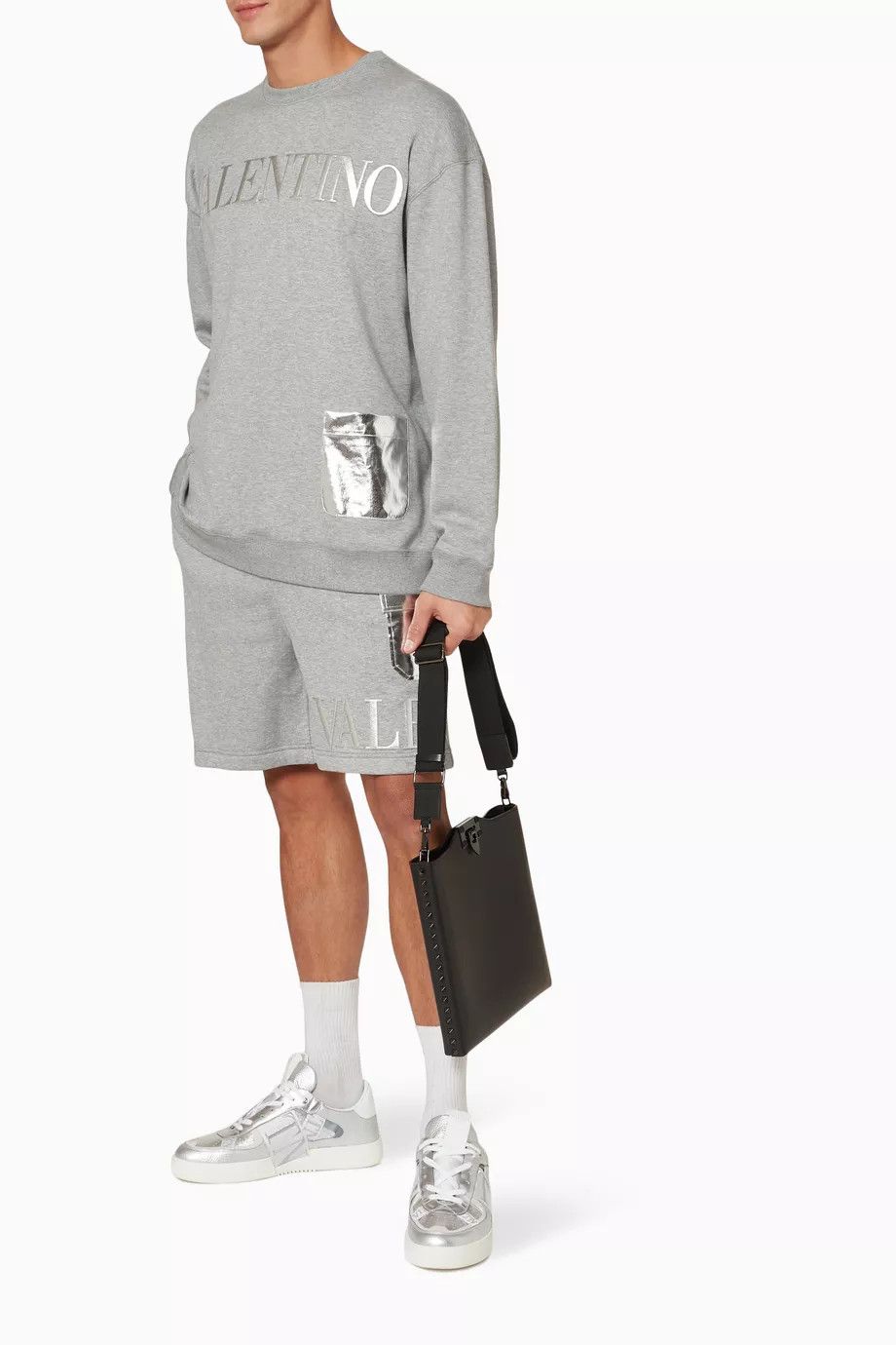 Valentino o1y0525 Logo Short in Gray Size US 36 / EU 52 - 4 Thumbnail