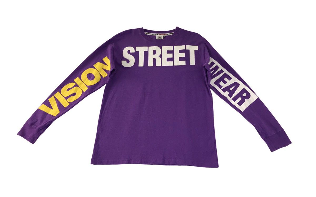Vision Streetwear Vintage Vision Street Wear Big Logo Long Sleeve Shirt Size US M / EU 48-50 / 2 - 1 Thumbnail