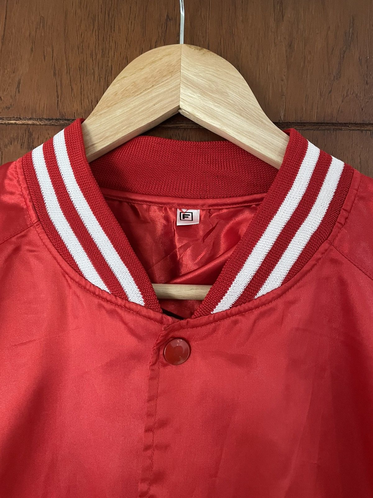 Budweiser × Vintage Budweiser varsity satin jacket lightweight Size US XL / EU 56 / 4 - 4 Thumbnail