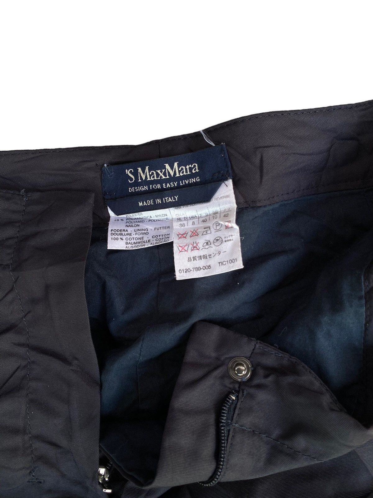 Max Mara S MaxMara Black Pants Design For Easy Living. #B8 Size 30" / US 8 / IT 44 - 2 Thumbnail