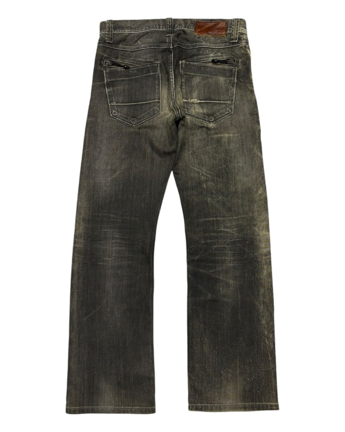 If Six Was Nine 🔥Rare Smoke Grey Back Number Homeless Denim Jeans Size US 32 / EU 48 - 8 Thumbnail
