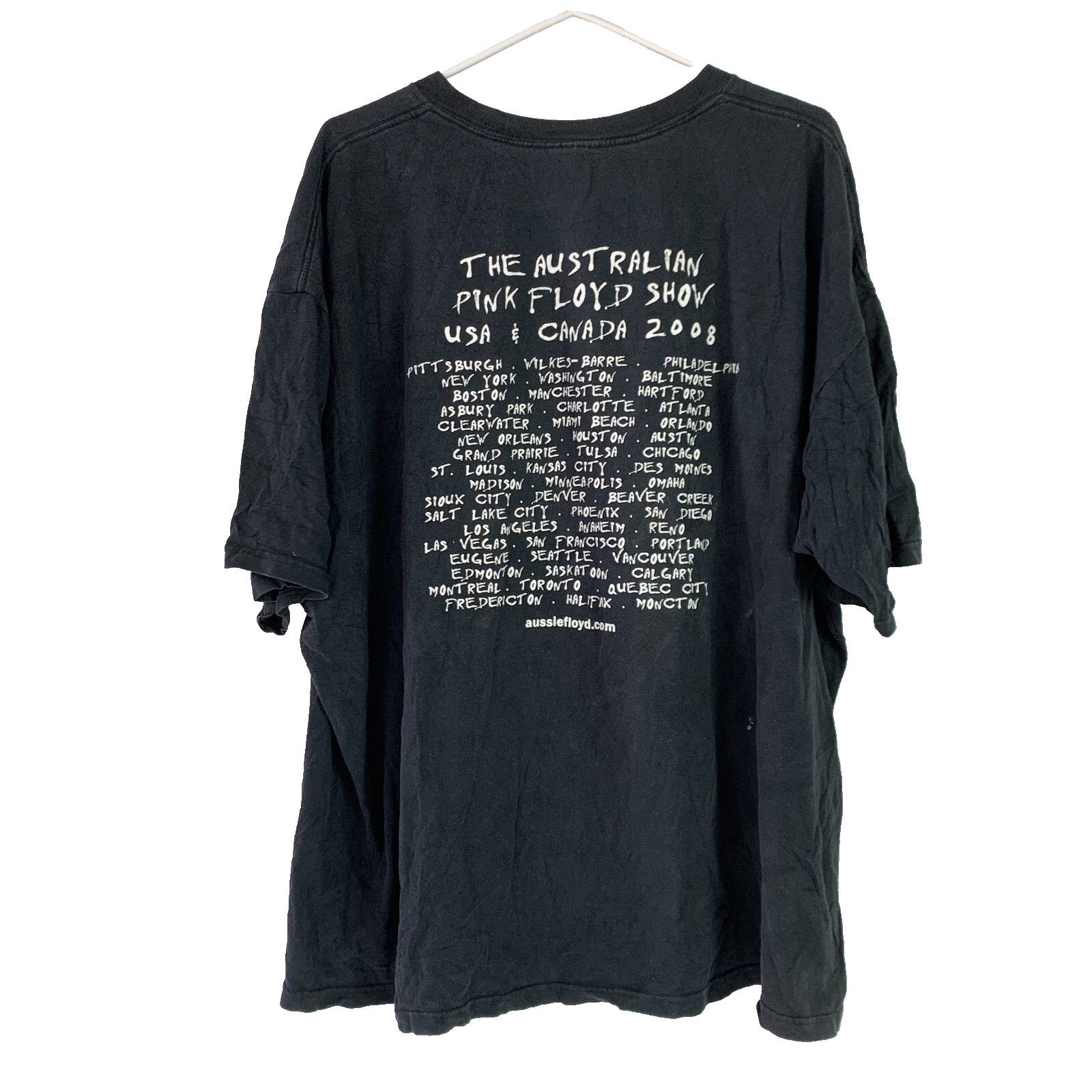 Pink Floyd 2008 The Australian Pink Floyd Show Concert Band Tee 3X Size US XXL / EU 58 / 5 - 6 Thumbnail