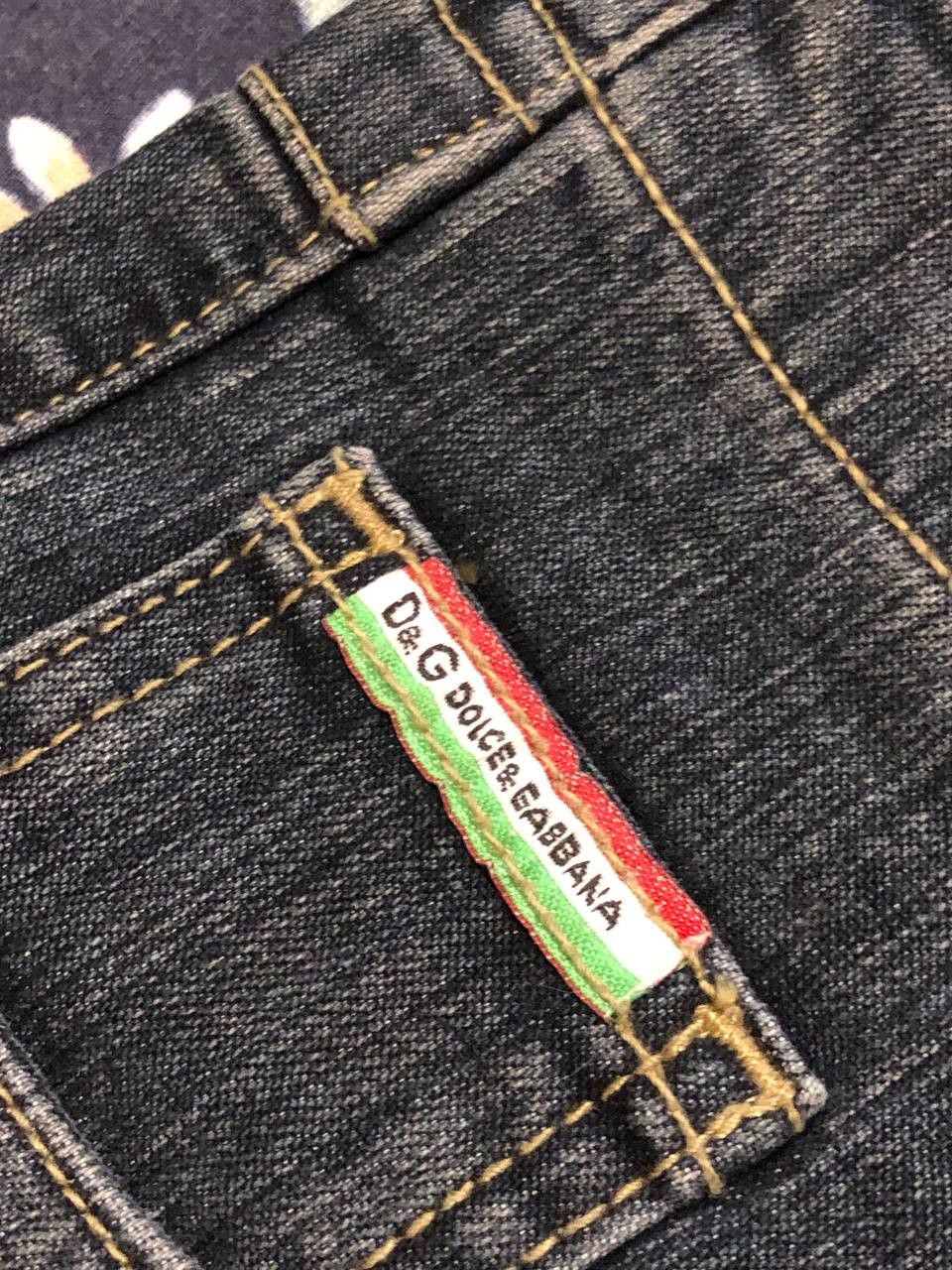 Dolce & Gabbana blue jeans Vintage Y2K Dolce&Gabbana luxury Denim pants Size 29" - 7 Thumbnail