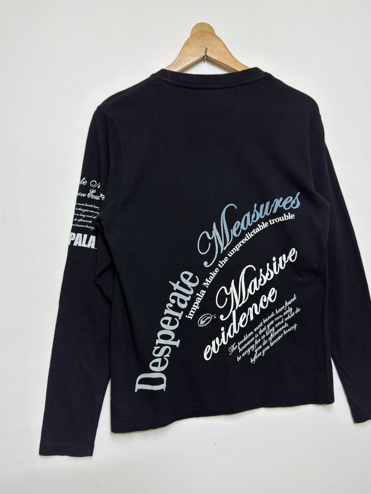 If Six Was Nine Y2K Impala Gothic Desperate Measures Poem Graphic Long Tee Size US XS / EU 42 / 0 - 6 Thumbnail