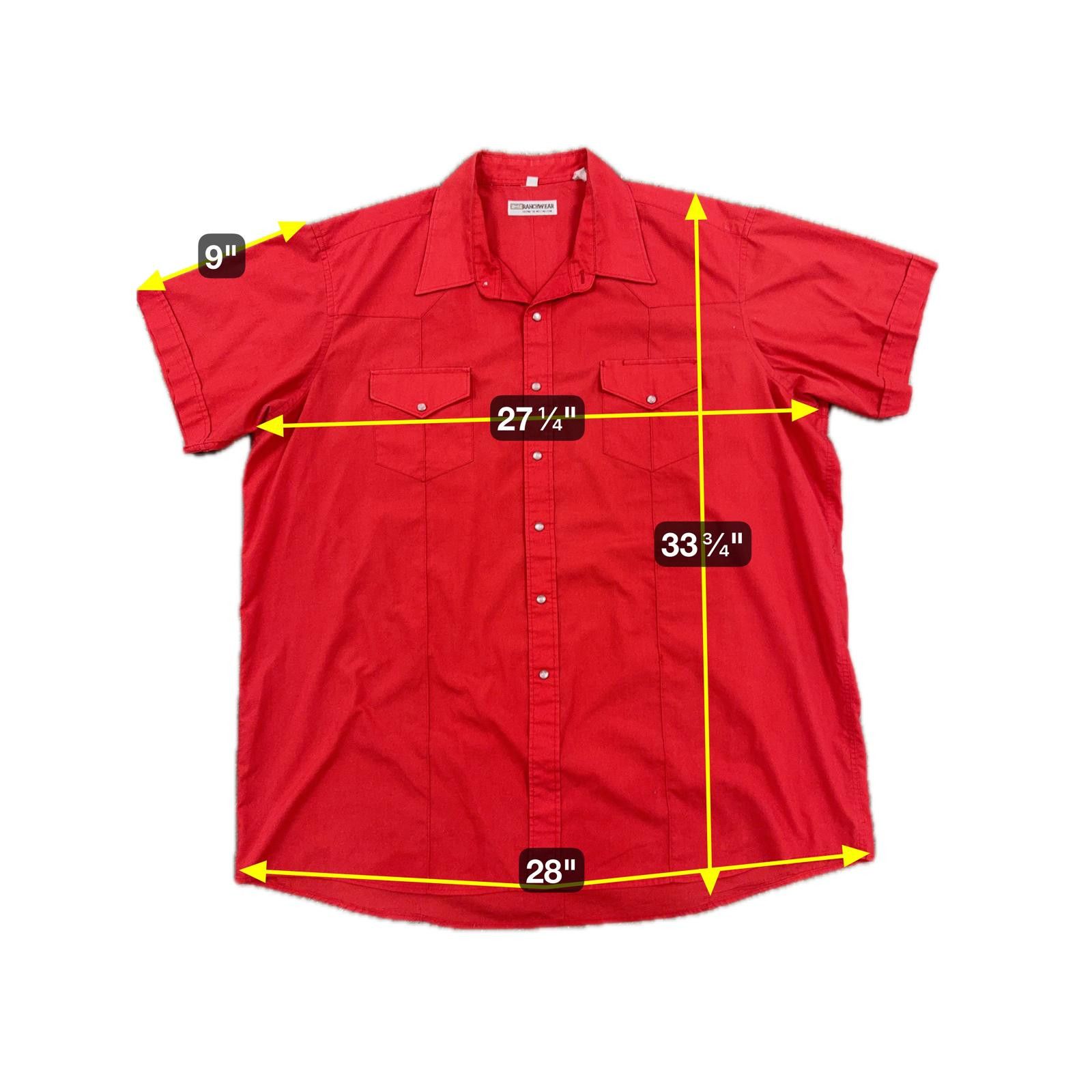 Designer Corral West Ranchwear Red Short-Sleeve Shirt XXL 2XL Size US XXL / EU 58 / 5 - 5 Thumbnail