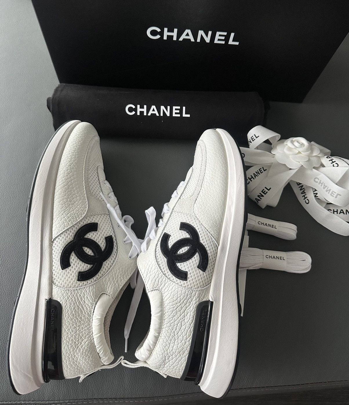 Chanel Super Rare Limited Edition Chanel Logo Men’s Sneaker Size US 11 / EU 44 - 24 Thumbnail
