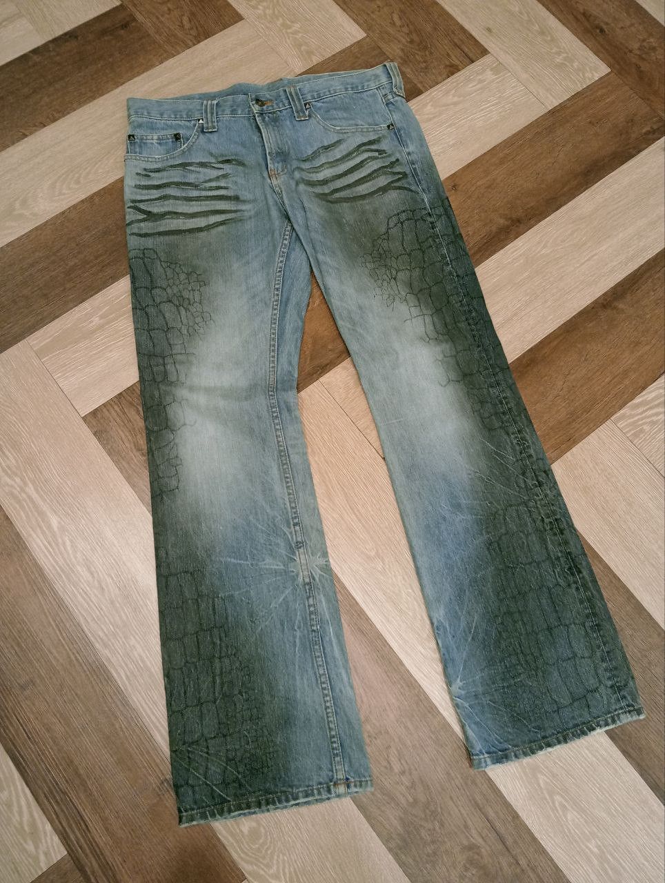 semanticdesign VINTAGE SEMANTIC DESIGN FLARE JEANS Size US 36 / EU 52 - 2 Thumbnail