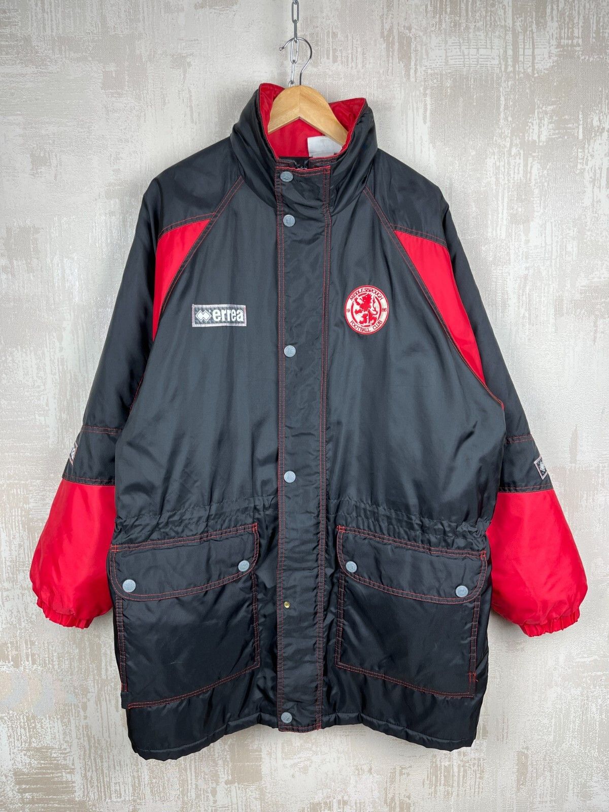 Errea 90's Middlesbrough FC Errea Winter Parka Jacket Soccer Size US XL / EU 56 / 4 - 3 Thumbnail