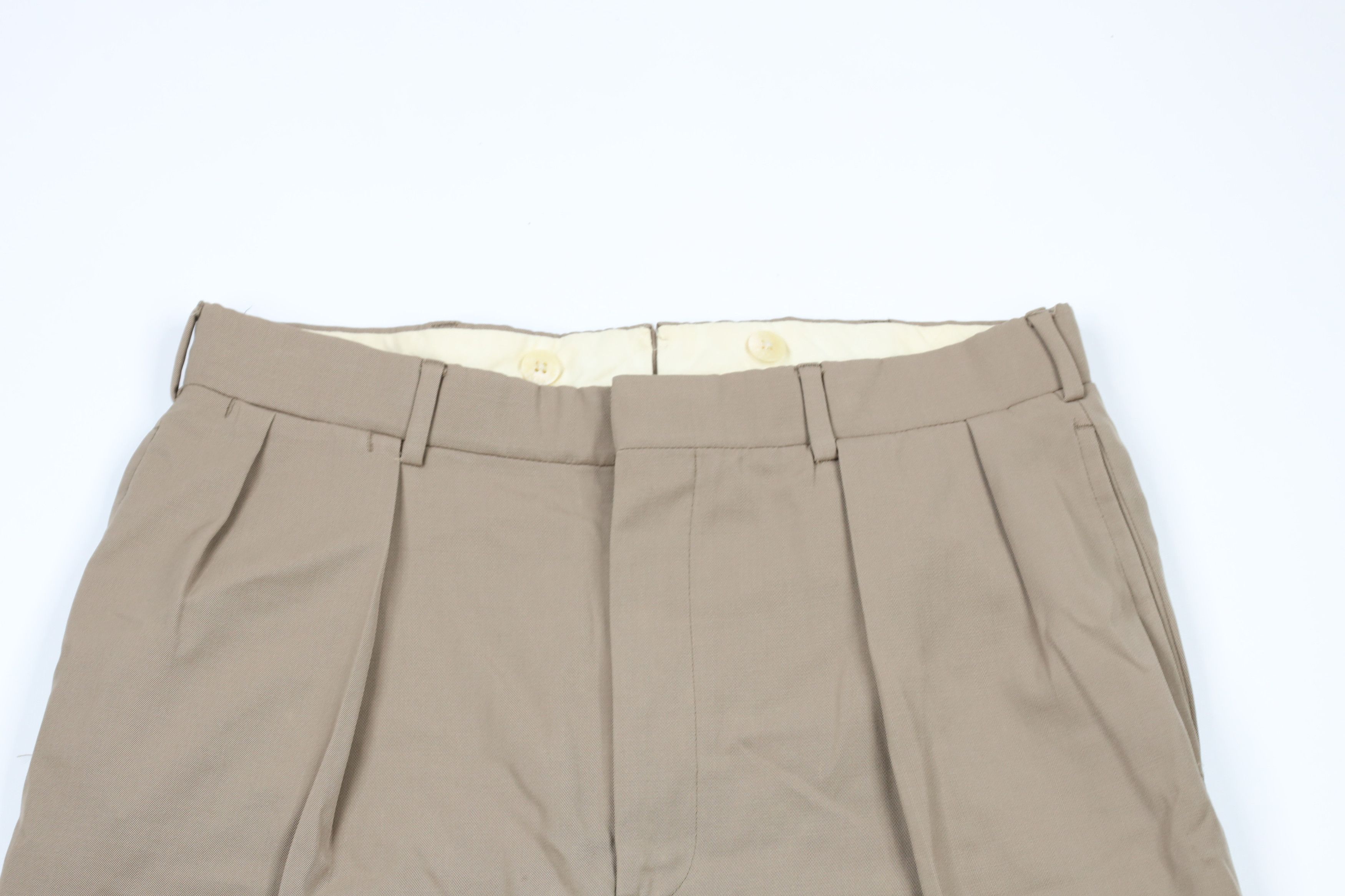 Ralph Lauren Vintage 70s Ralph Lauren Pleated Wide Leg Chino Pants USA Size US 32 / EU 48 - 2 Thumbnail