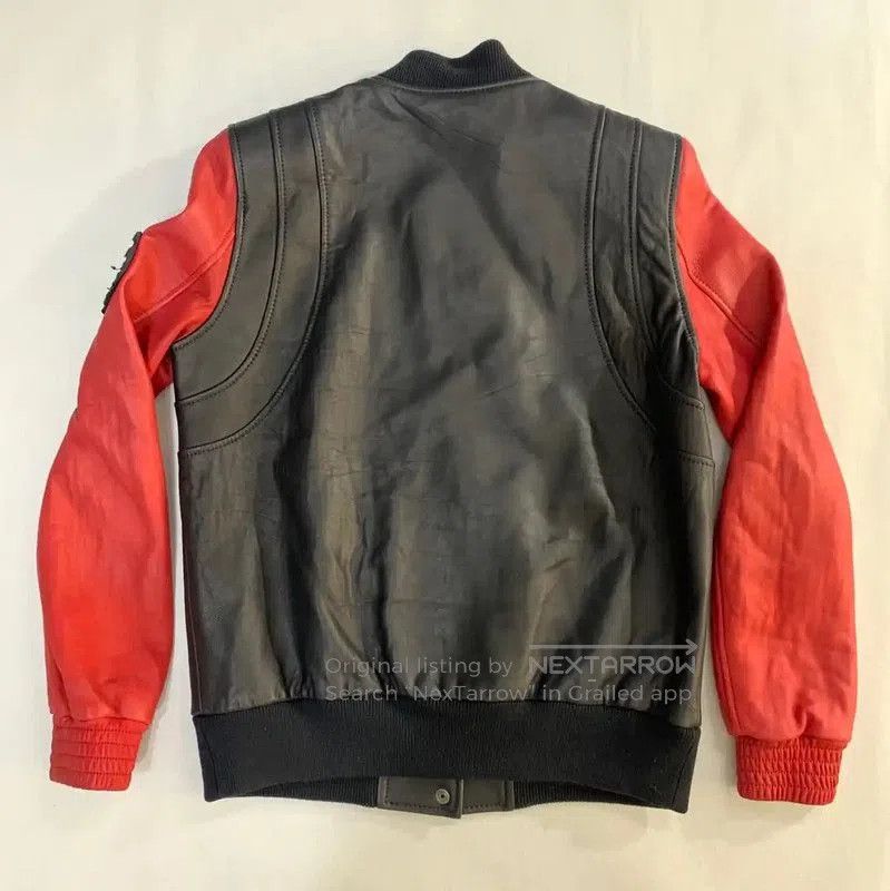 Balmain Balmain Black Leather Jacket with Red Sleeves . Size US M / EU 48-50 / 2 - 2 Thumbnail
