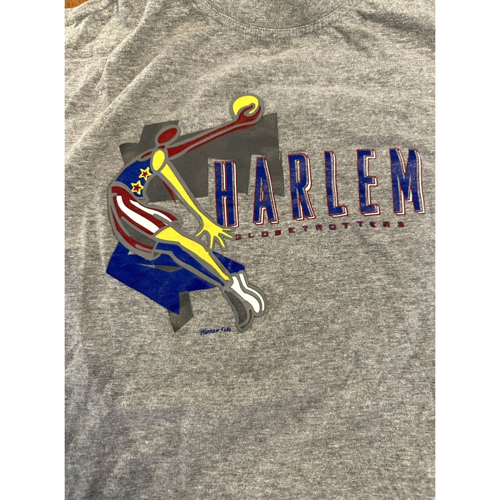 Fubu VINTAGE FUBU T Shirt Harlem Globetrotters Platinum Gray Adult Large Mens Size US L / EU 52-54 / 3 - 3 Thumbnail