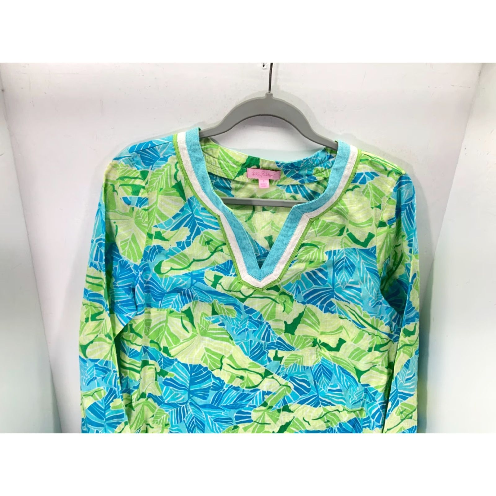 Lilly Pulitzer Lilly Pulitzer Tunic Shift Dress Small Multicolor Crocodile 3/4 Sleeve Preppy Size S / US 4 / IT 40 - 2 Thumbnail