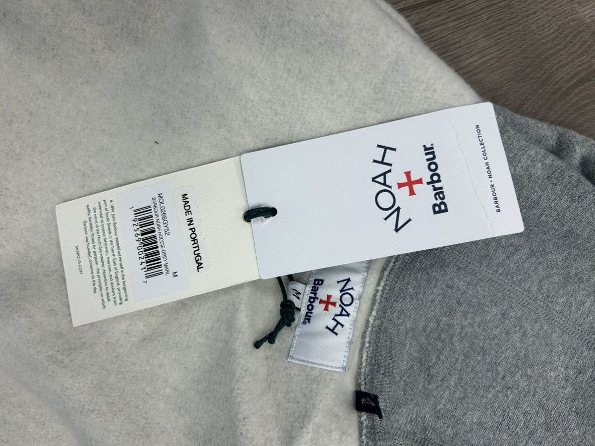 Barbour × Noah Noah x Barbour Hooded Sweatshirt Grey Medium