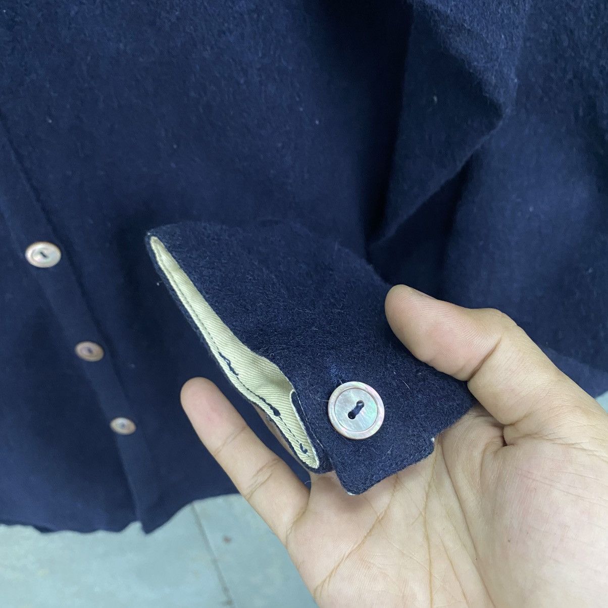 Edifice Japan Edifice Japan Wool Deck Style Button Jacket Navy Minimalist Size US M / EU 48-50 / 2 - 13 Thumbnail