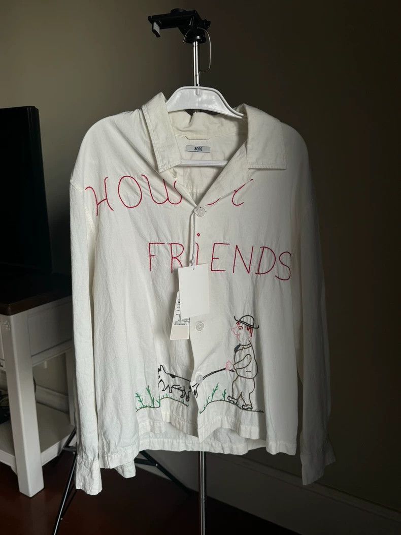 Bode bode Hand embroidered graffiti shirt- Size US L / EU 52-54 / 3 - 2 Thumbnail