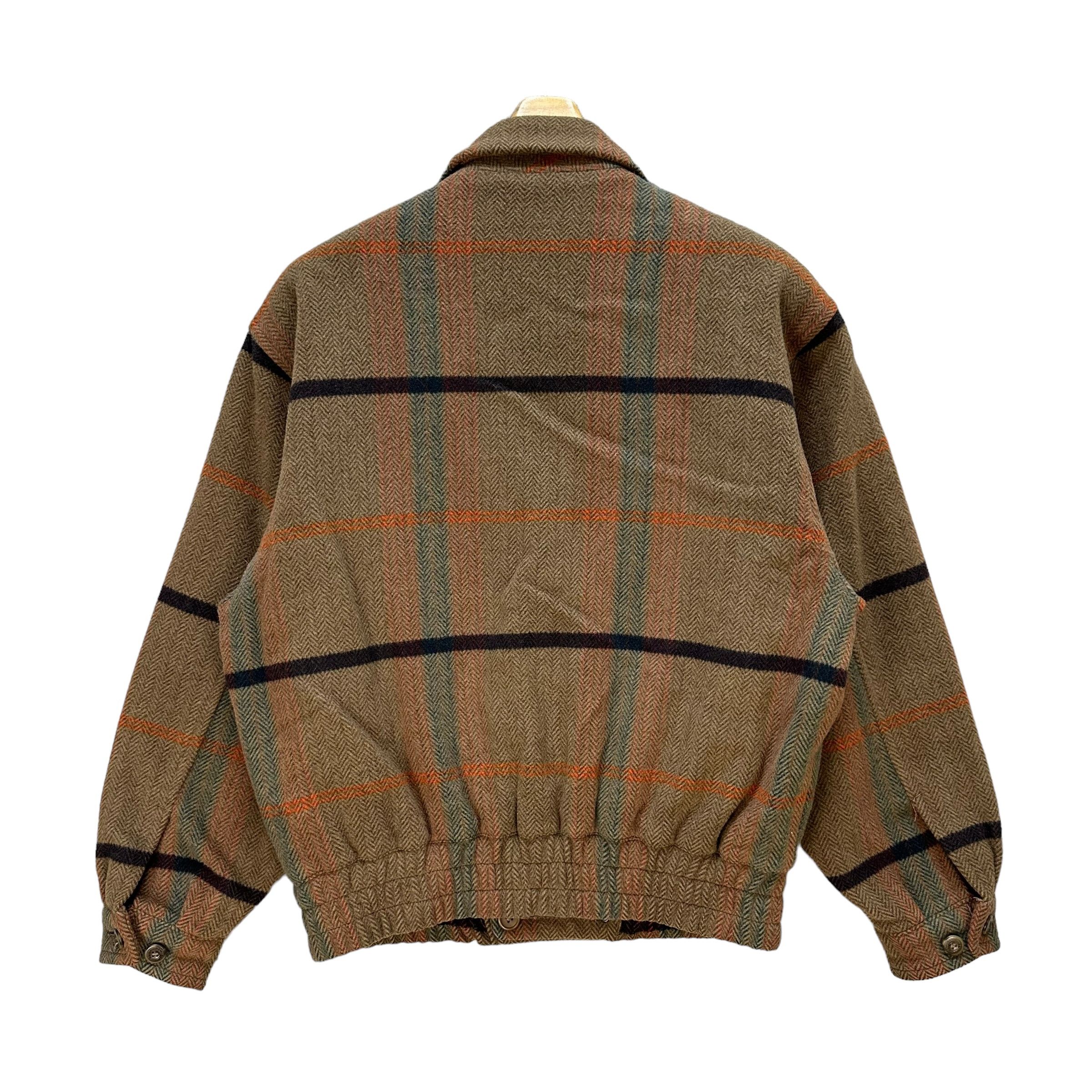 Japanese Brand 90's RAIKA Herringbone Double Breast Wool Jacket #A037-0851 Size US M / EU 48-50 / 2 - 10 Thumbnail