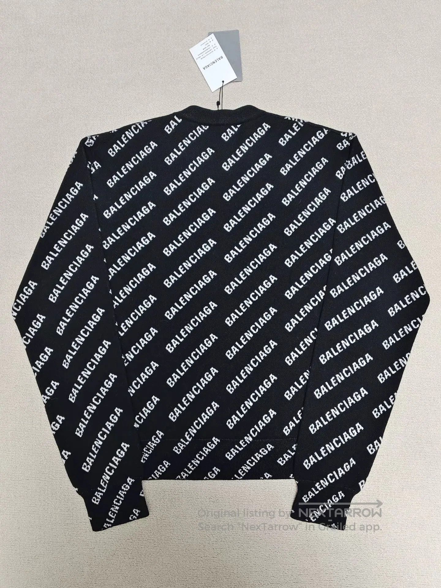 Balenciaga balenciaga black knitted long sleeve sweater. Size US S / EU 44-46 / 1 - 2 Thumbnail