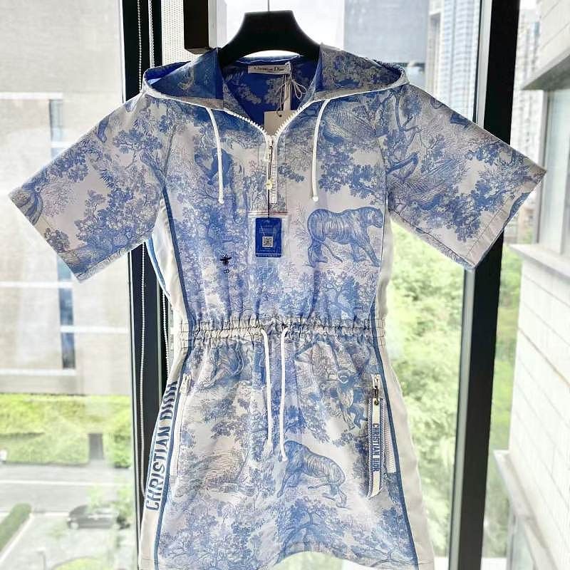 Dior Dior Toile de Jouy Mini Dress Size 34 Size XS / US 0-2 / IT 36-38 - 1 Thumbnail