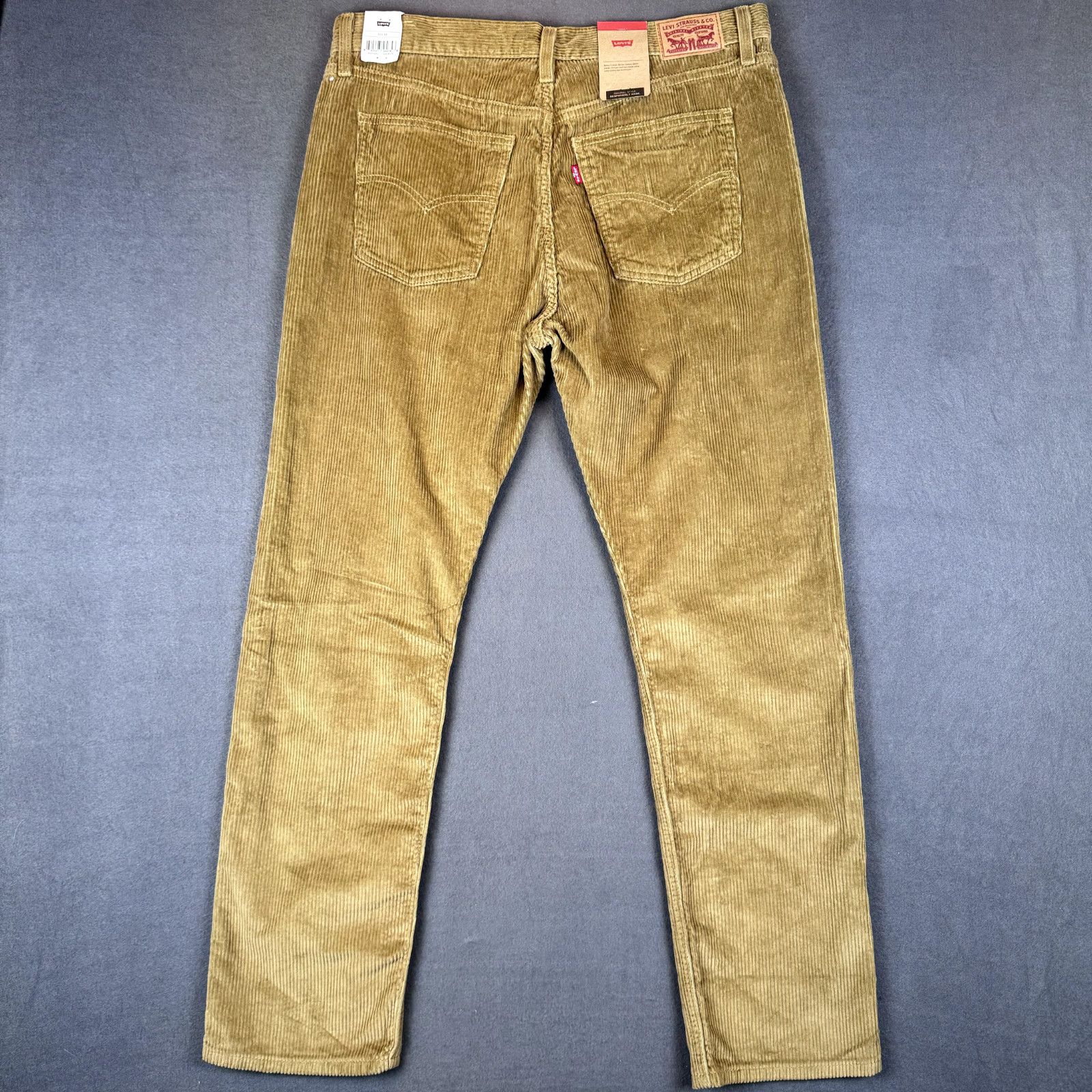 Levi's NWT Levi's Pants Mens 33X30 Brown Corduroy Flat Front Chino Size US 33 - 3 Thumbnail