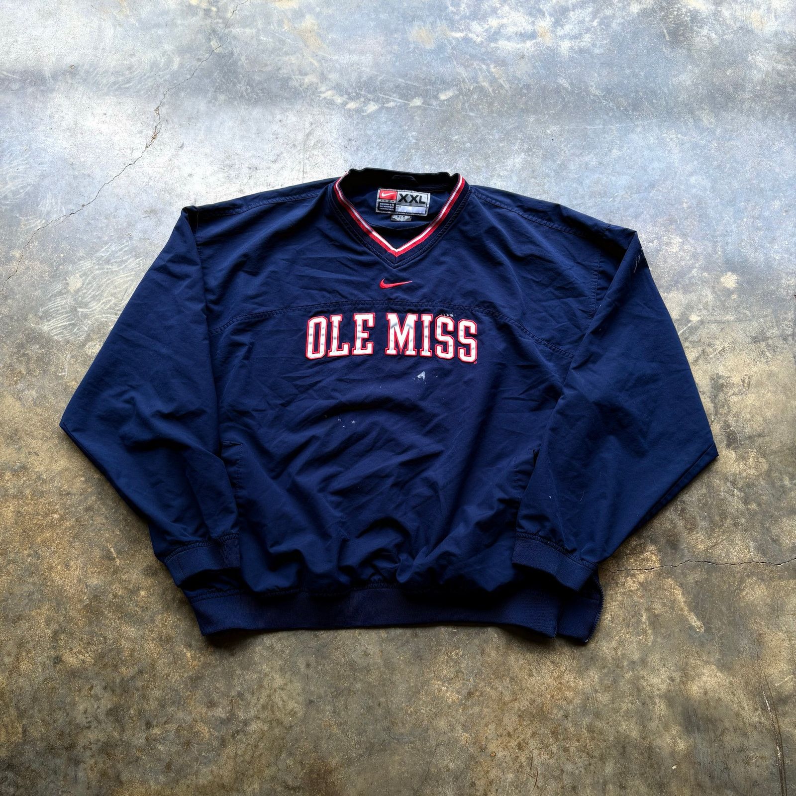 Crazy Vintage Nike Ole Miss Rebels Windbreaker