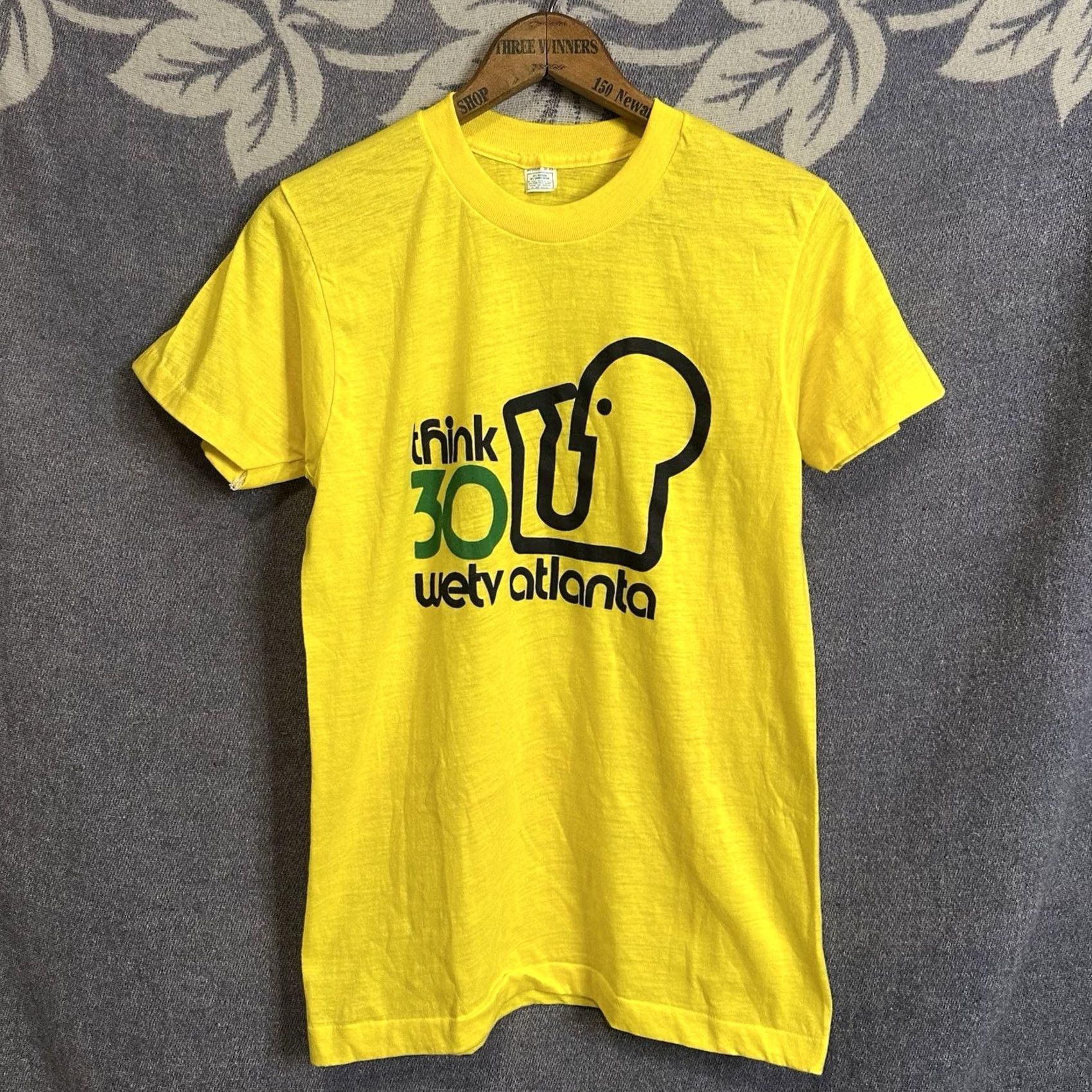 Vintage VINTAGE Think 30 WETV Atlanta Public Television Shirt Medium Yellow NOS Size US M / EU 48-50 / 2 - 2 Thumbnail