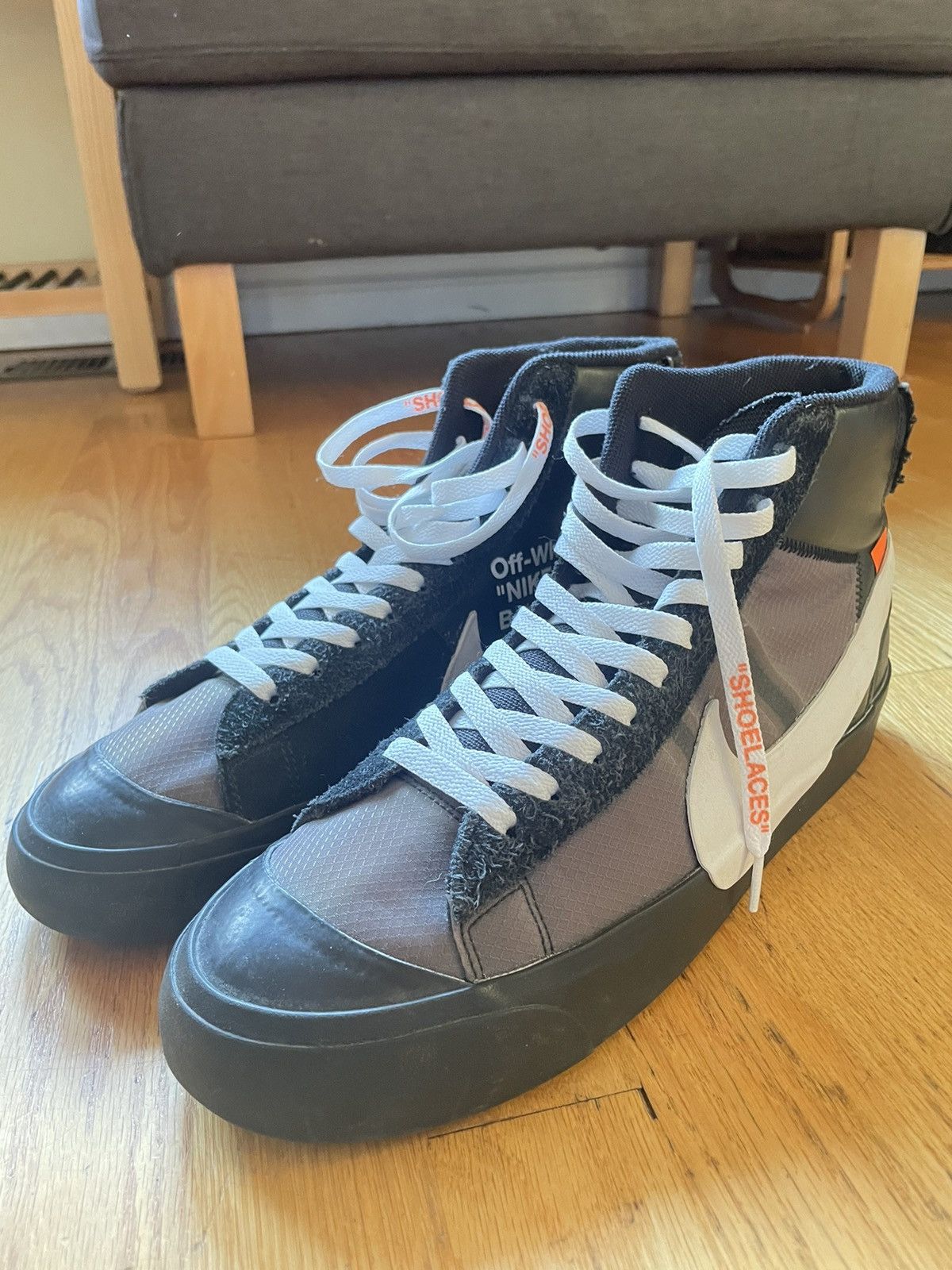Nike × Off-White Nike x Off-White Grim Reaper Blazer Mid Size US 11.5 / EU 44-45 - 2 Thumbnail