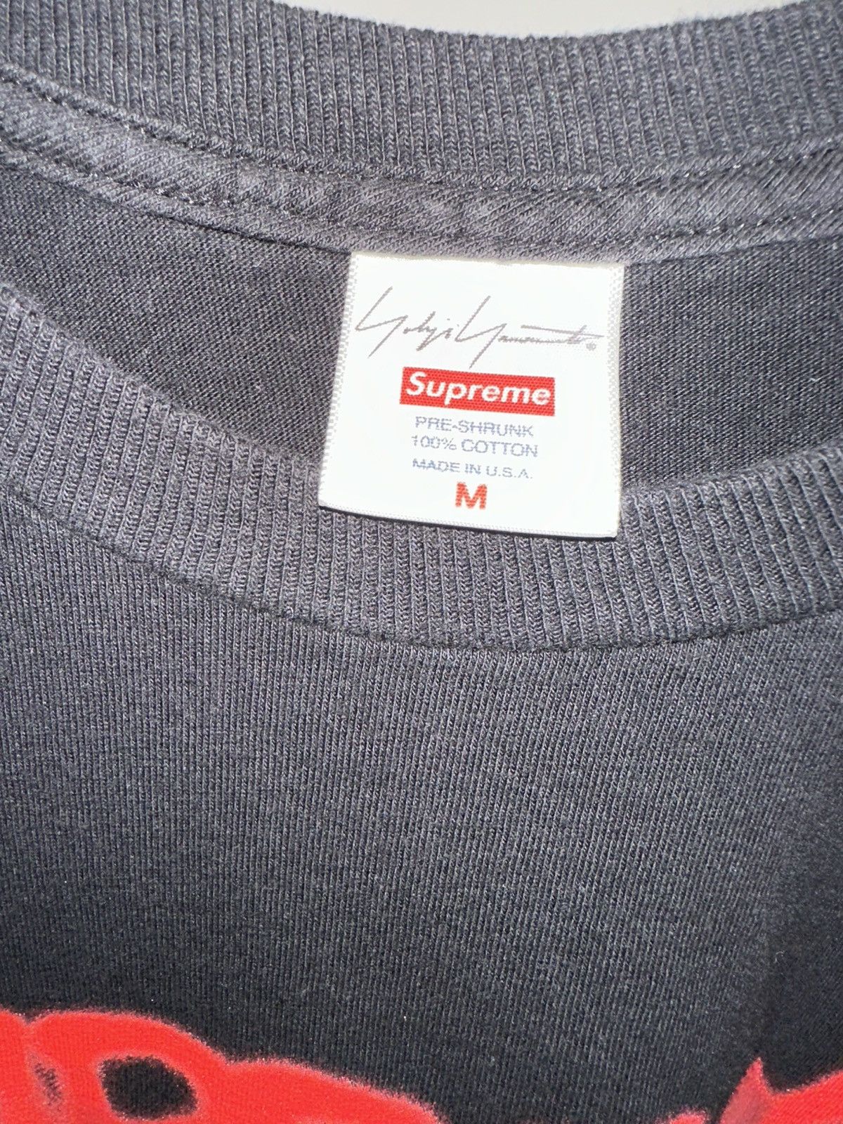Supreme × Yohji Yamamoto Supreme Yohji Yamamoto Logo Tee Size US M / EU 48-50 / 2 - 3 Thumbnail