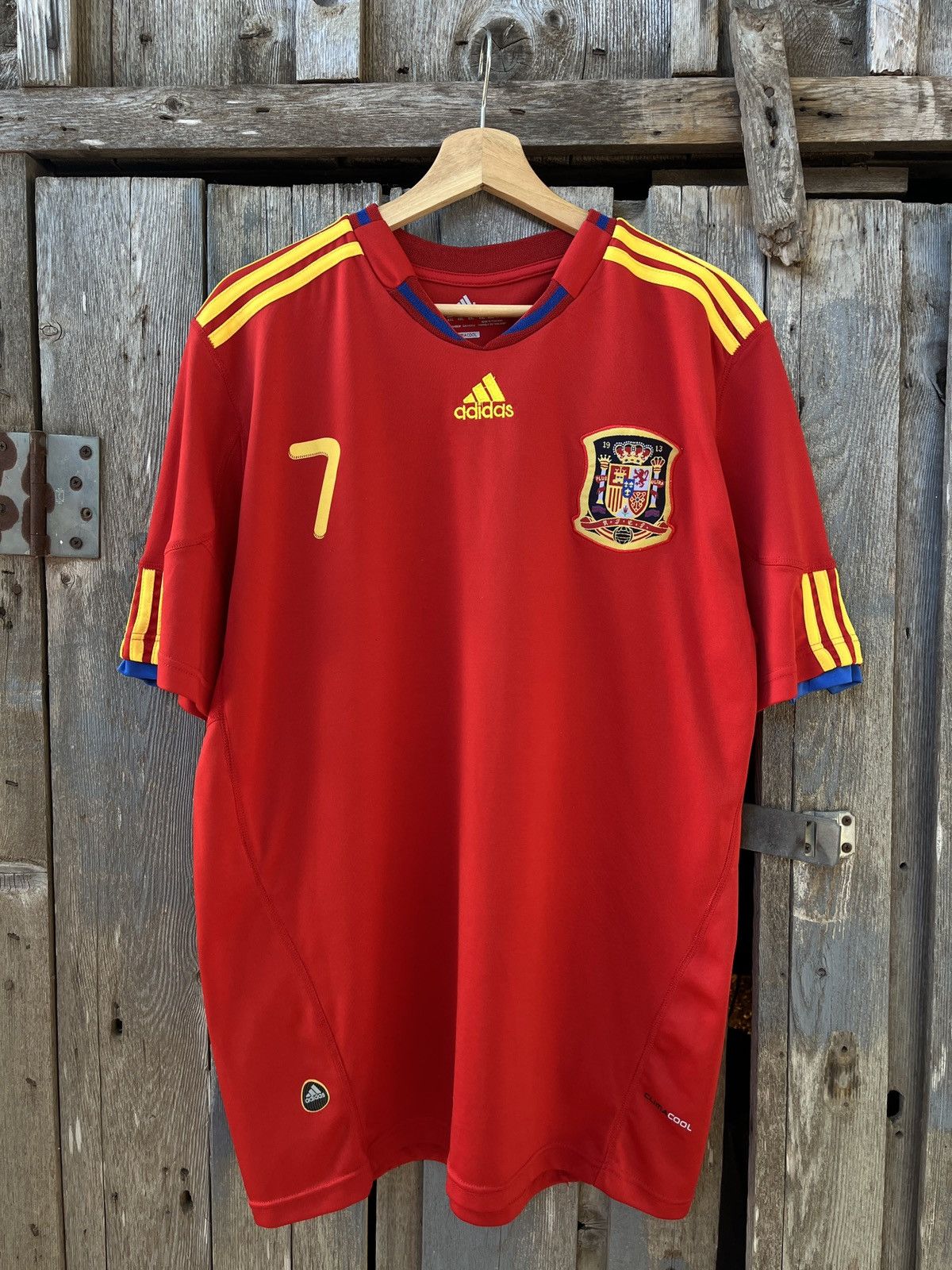 Adidas × Vintage Adidas 🇪🇸 España David Vila National Soccer Futbol Jersey Kit Size US XL / EU 56 / 4 - 1 Thumbnail