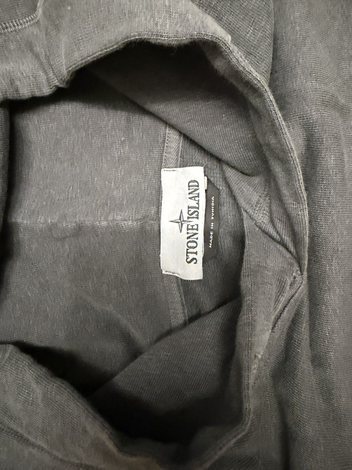 Stone Island Stone island Dyed Pullover Hoodie – Faded Charcoal Grey Size US XL / EU 56 / 4 - 2 Thumbnail