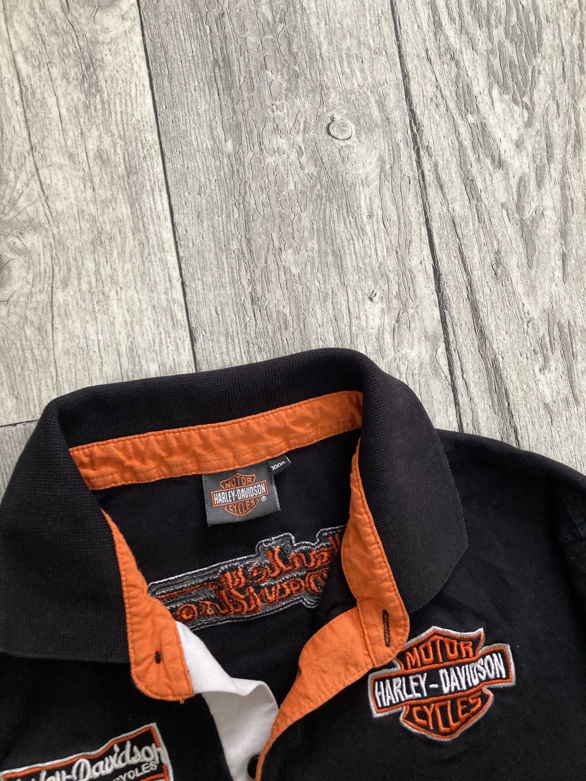Harley Davidson × Vintage Vintage 90’s harley davidson polo tshirt M y2k racing drip Size US M / EU 48-50 / 2 - 6 Thumbnail