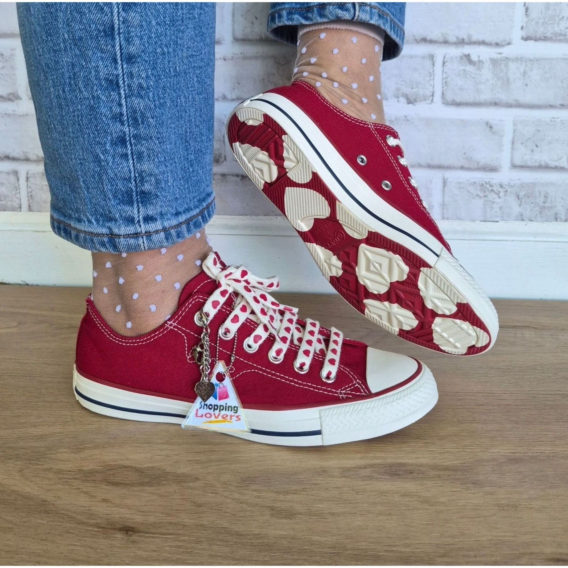 Converse ⭐Converse Chuck Taylor Valentine's Day Low 5.5 Womens shoes Size US 5.5 / IT 35.5 - 1 Thumbnail