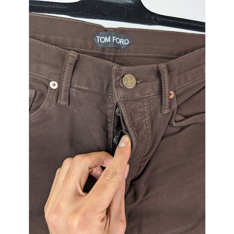 Tom Ford o1rshd1 Straight-Fit Denim Jeans in Brown Size US 32 / EU 48 - 7 Thumbnail