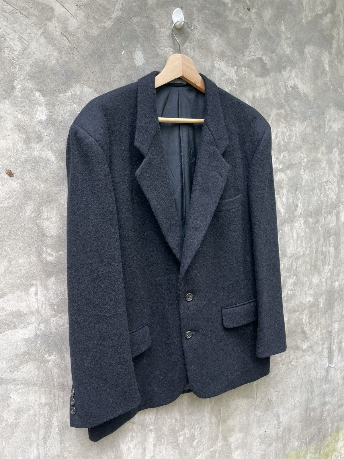 Comme des Garcons Vintage Comme Des Garcons Homme Wool Blazer Jacket Size US M / EU 48-50 / 2 - 4 Thumbnail