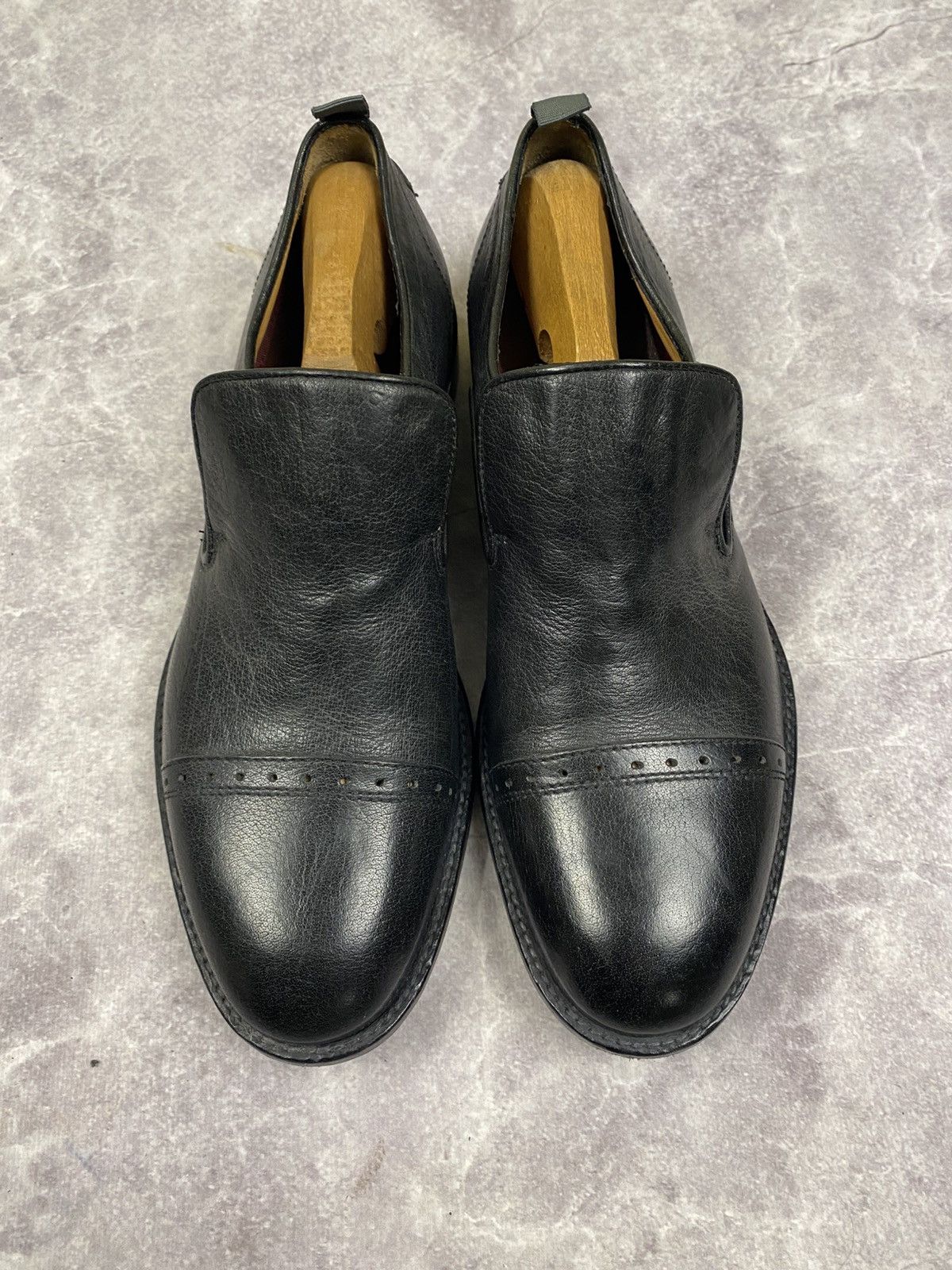 Barracuda Barracuda Italian Black Leather Shoes Size: 40 Size US 7 / EU 40 - 2 Thumbnail