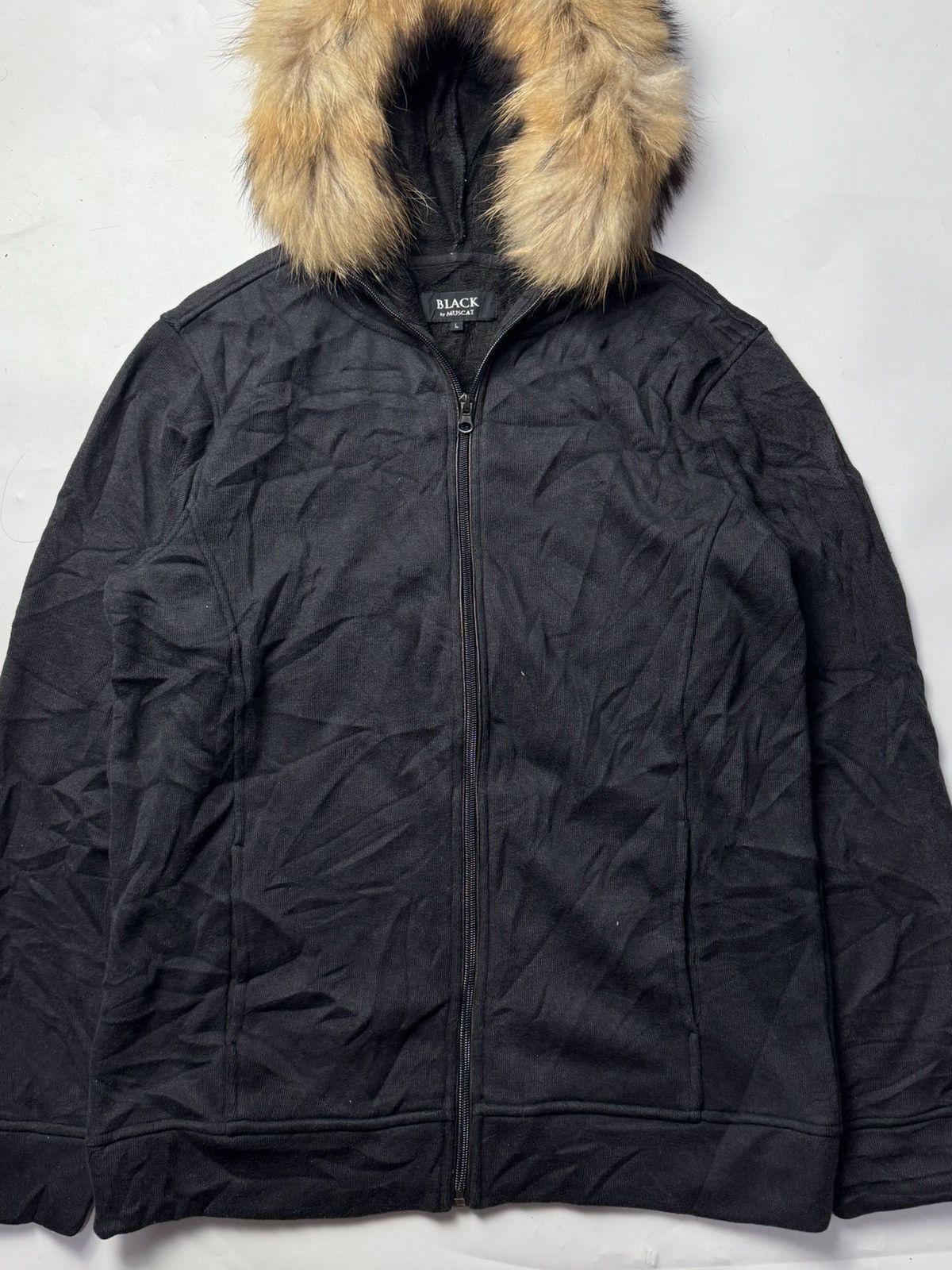 If Six Was Nine × Japanese Brand × Le Grande Bleu (L.G.B.) Fur Hoodie Faded Black by Muscat Japanese Styled Size US L / EU 52-54 / 3 - 3 Thumbnail