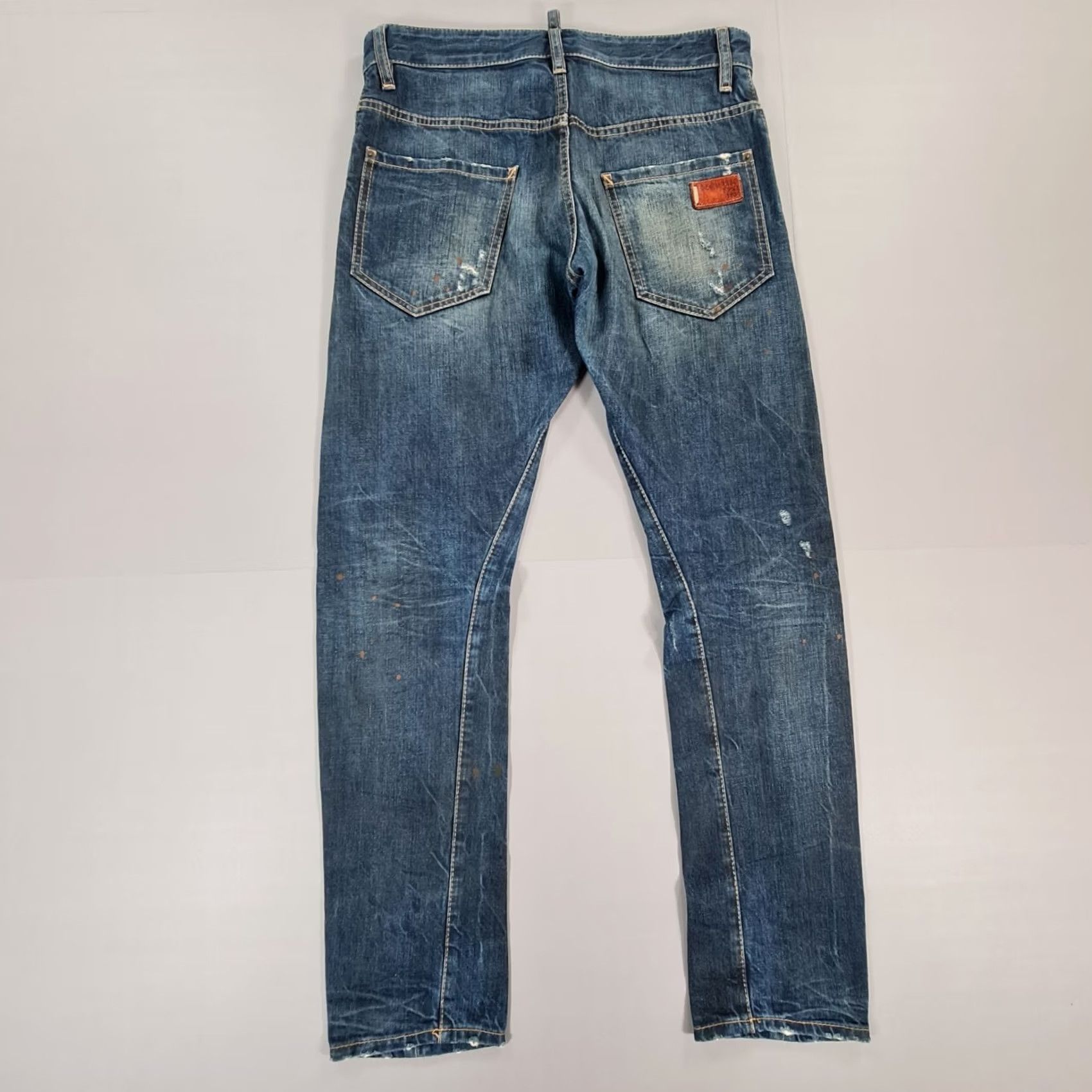 Dsquared2 Dsquared2 Jeans Blue 44 Kenny Twist Distressed Denim 5-Pocket Button Fly Jeans Mens Size US 44 / EU 60 - 7 Thumbnail