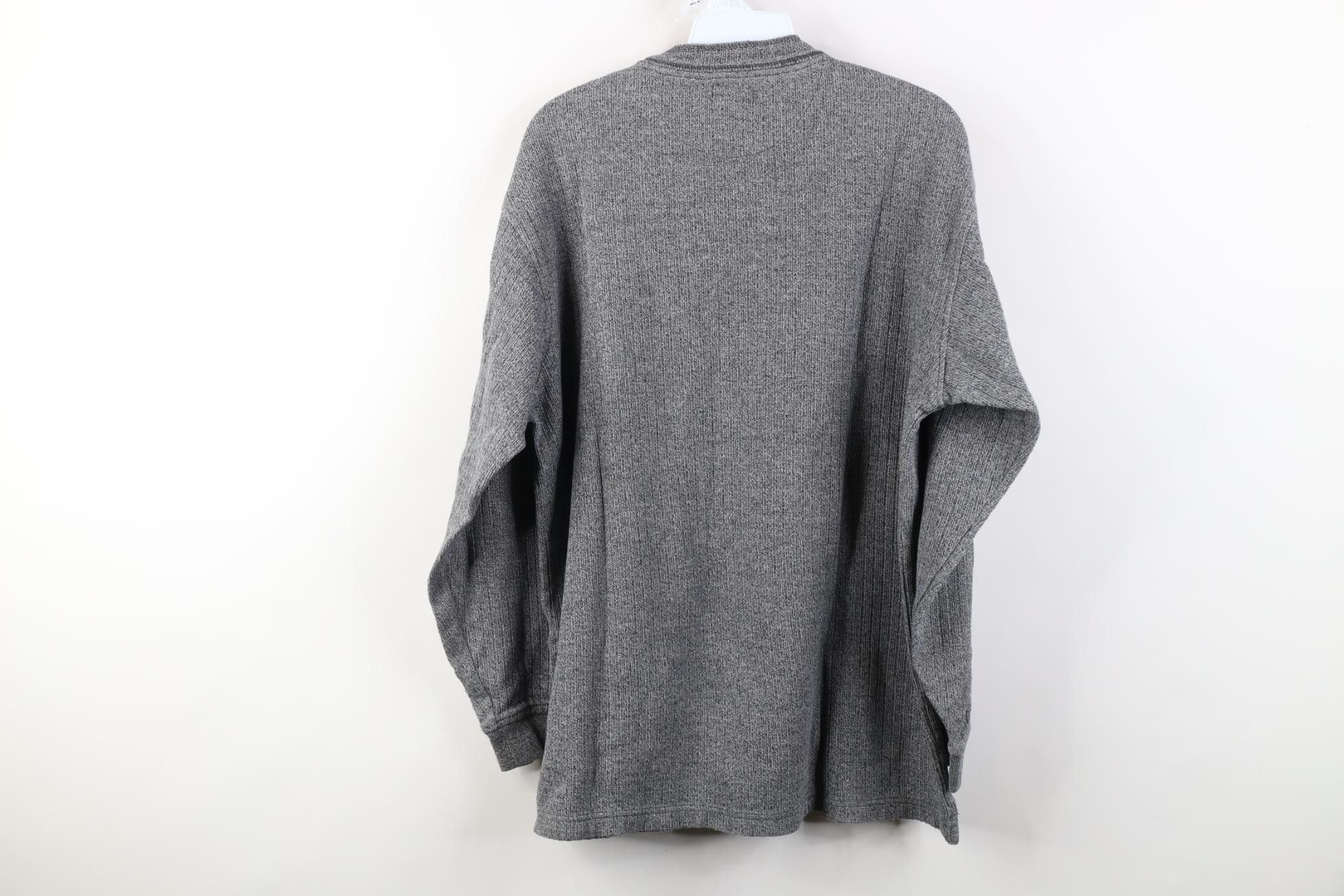Vintage Vintage 90s Streetwear Cotton Ribbed Knit Henley T-Shirt Size US M / EU 48-50 / 2 - 7 Thumbnail