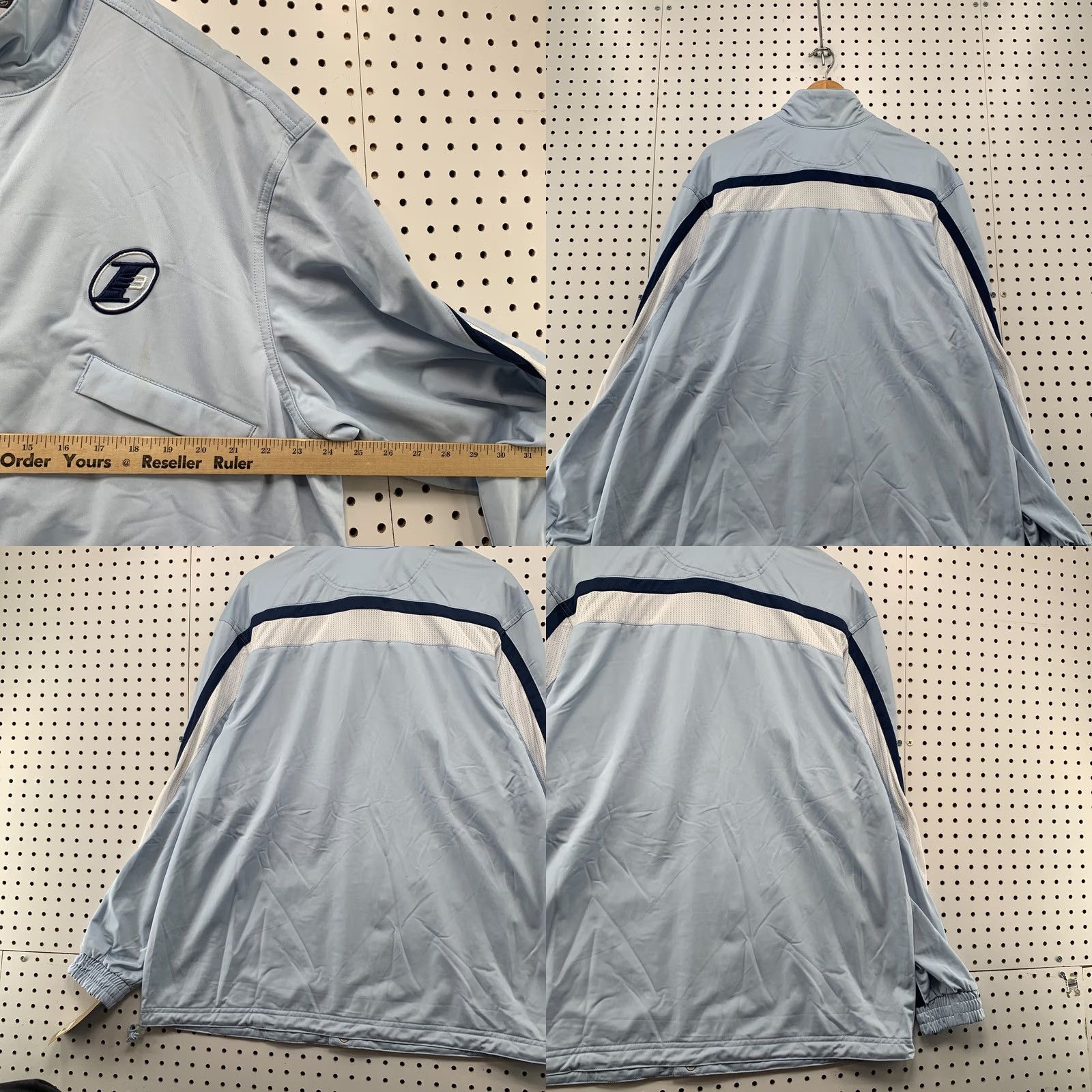 Reebok VINTAGE Reebok Allen Iverson Track Jacket Mens Medium Blue NEW NWT Size US M / EU 48-50 / 2 - 10 Thumbnail